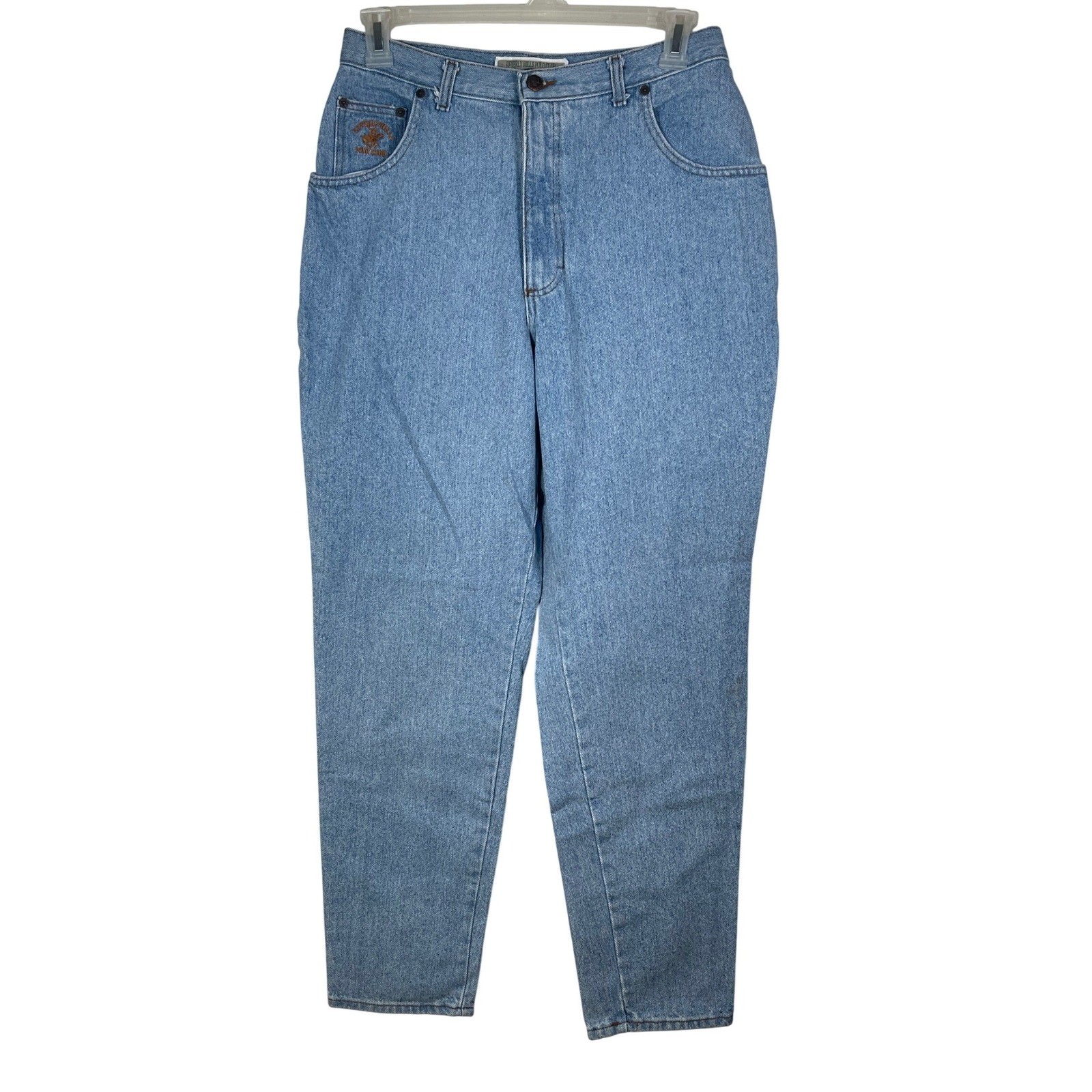 Beverly Hills Polo Club Vintage 90s Relaxed Fit High Rise Jeans Light Wash 16