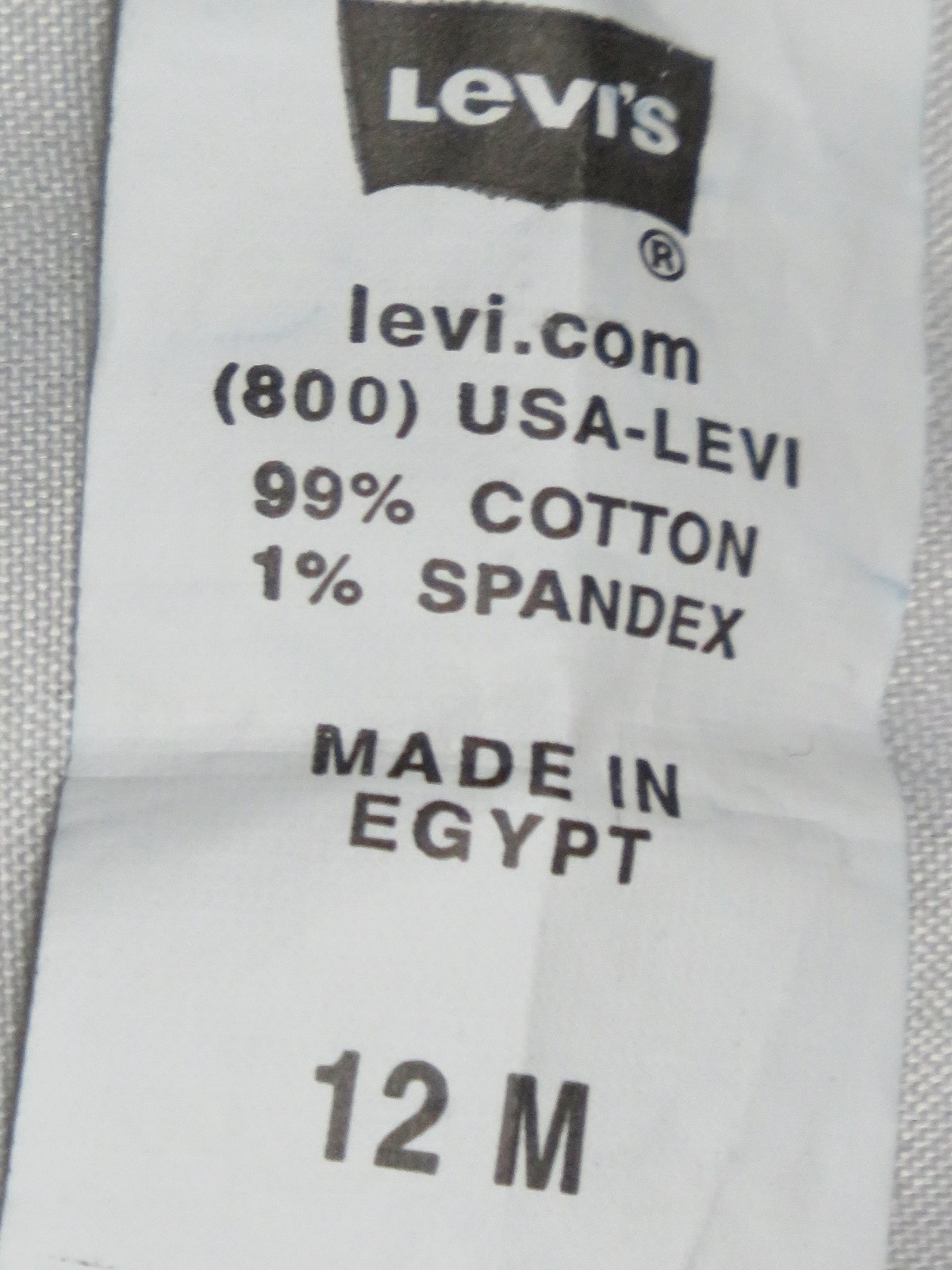 LEVIS BLUE JEAN WOMEN 12M (37X33) 515 BOOT CUT STRETCH COTTON DENIM VINTAGE 2006