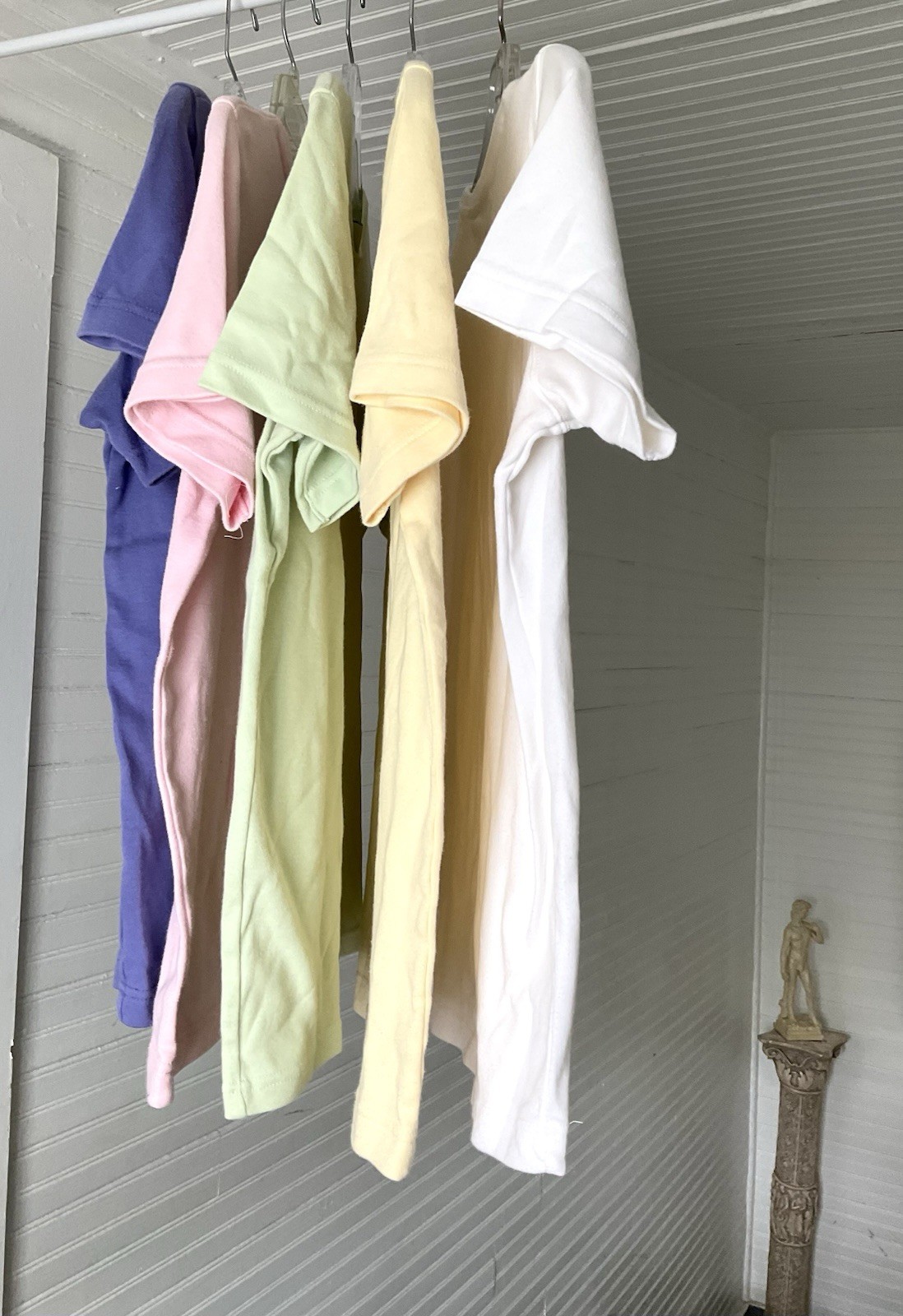 Vintage Y2K Solid T Shirts By Baxter & Wells Lot Of 5 Different Colors Size S