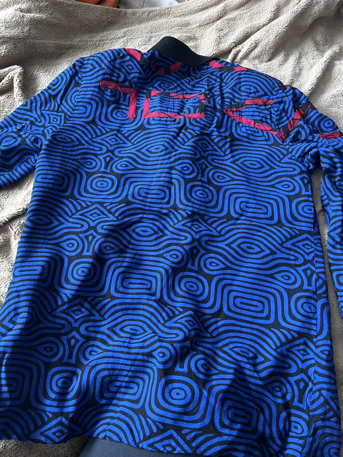 canvasbacks lutton horsfield Large Vintage Blazer Fun Blue Design