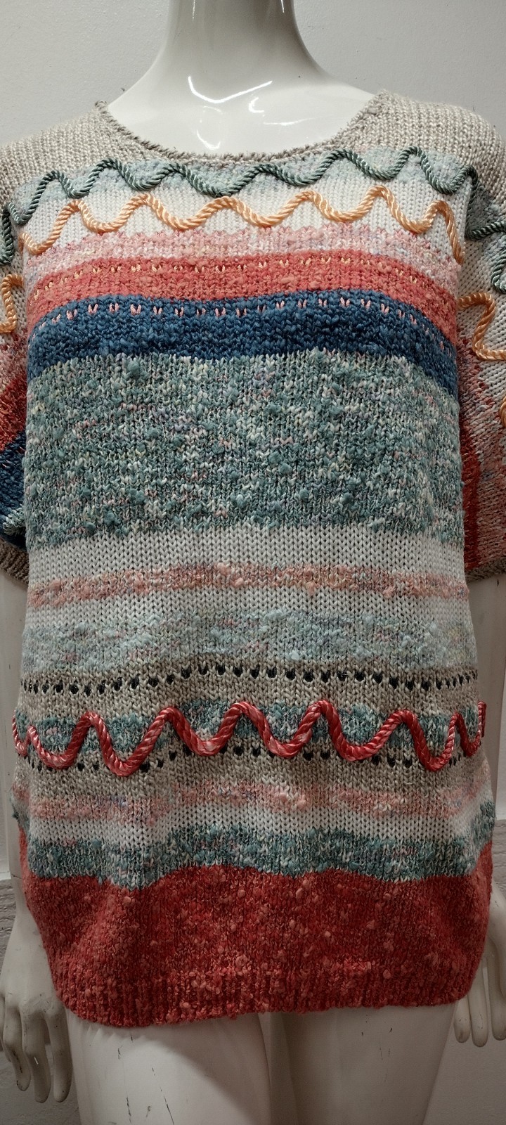 Knit Epic 1980s Pullover Top Vest Sweater Cords Koret Golden Girls Pastels 90s