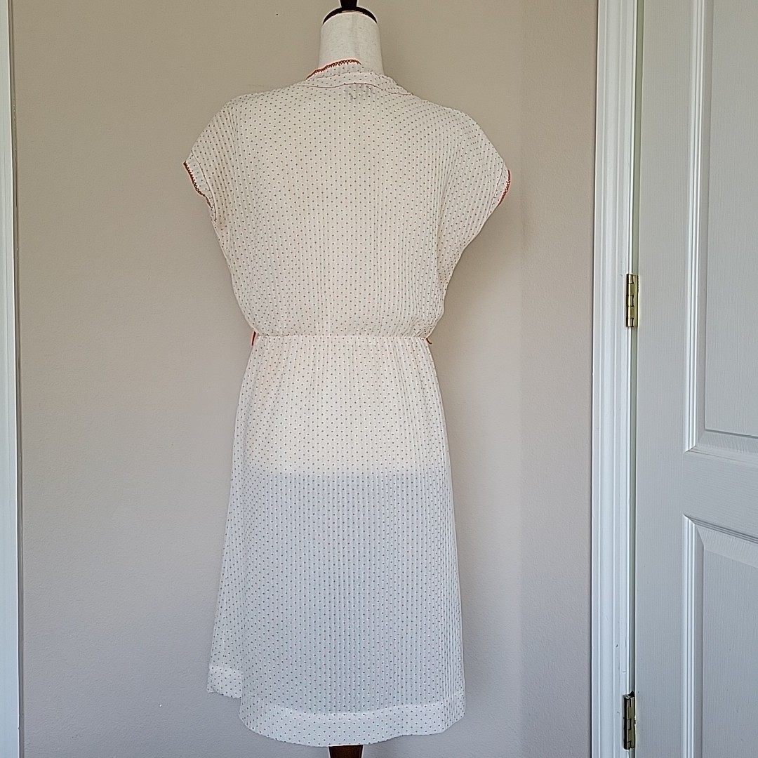 Vintage Jerrie Lerie 50s 60s Midi Dress Size M Polka Dot Rockabilly Feminine Red