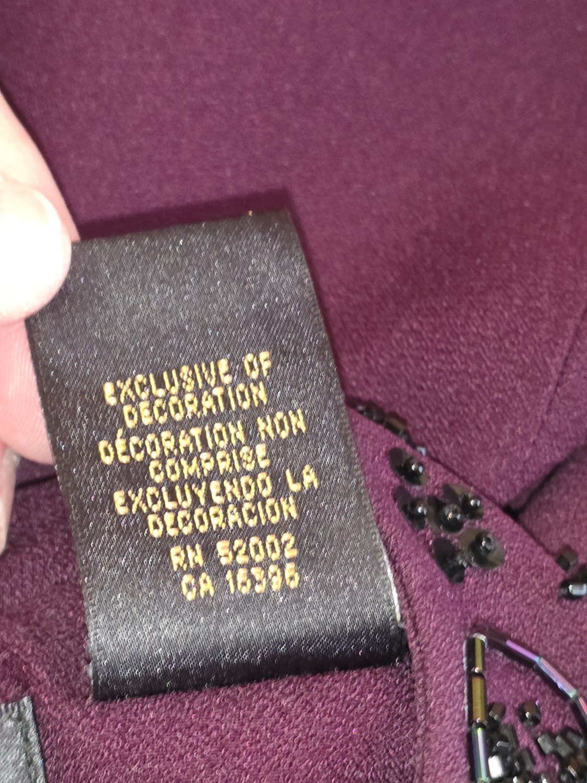 Vintage Liz Claiborne Night Beaded Evening Jacket Plum Burgundy Size 6