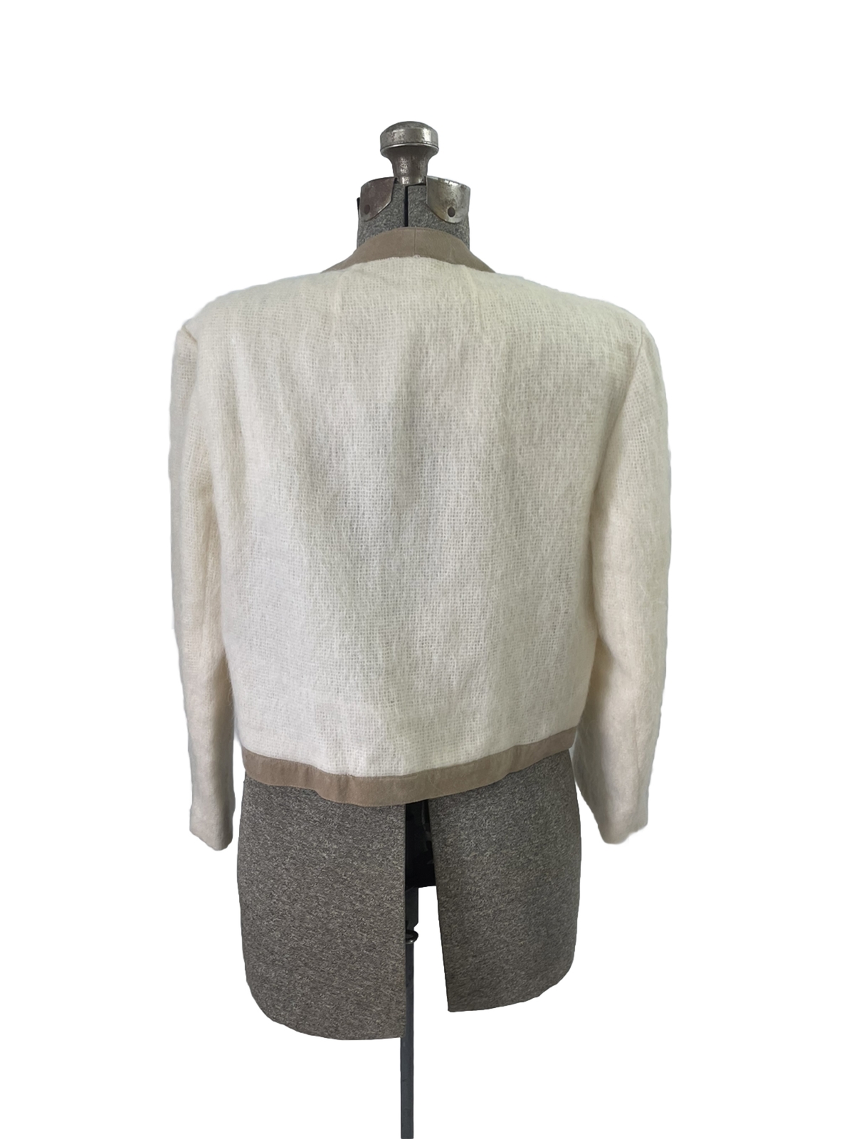 Vintage Gino Rossi Vintage 70s Mohair Jacket Blazer 14 Large White Lined