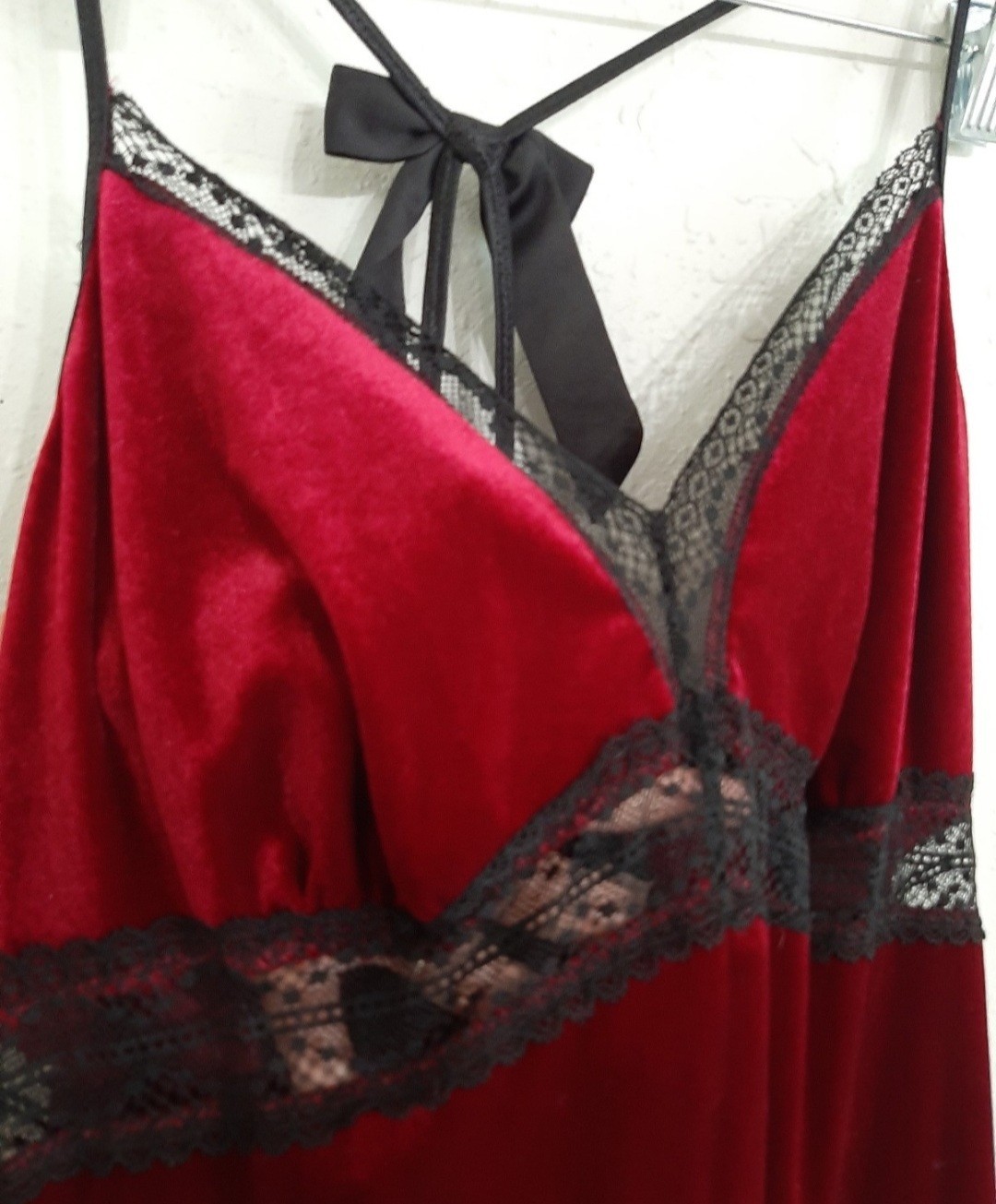 Vintage 90s Linea Donatella lingerie set velvet vampy goth whimsy robe and gown