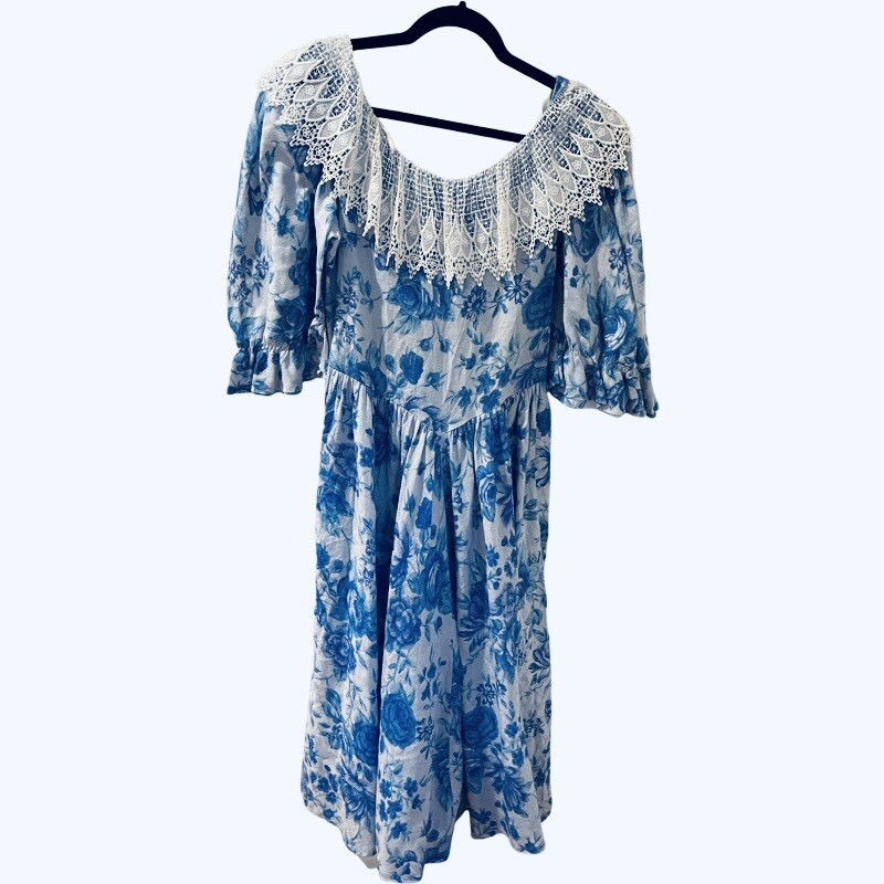 Vintage 1980s Jane Schaffhausen Dress Size 10