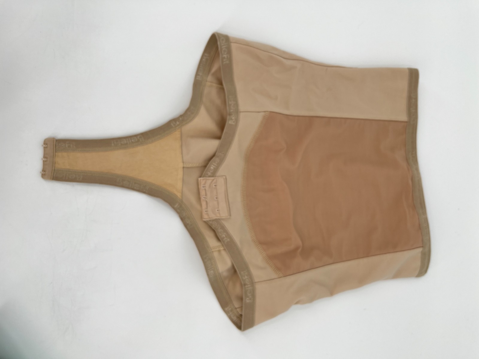 Bellefit Postpartum Girdle Front Zipper Size L Nude Tan Compression Birth Recove