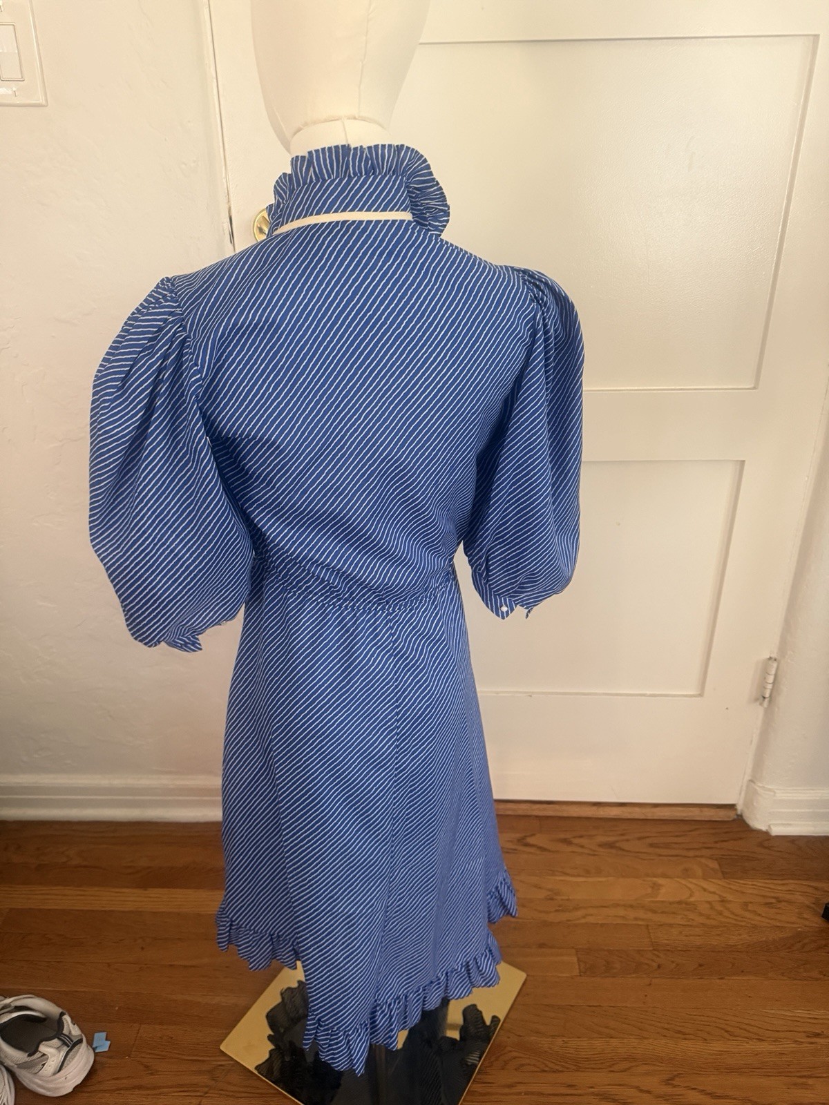 1970s blue dress