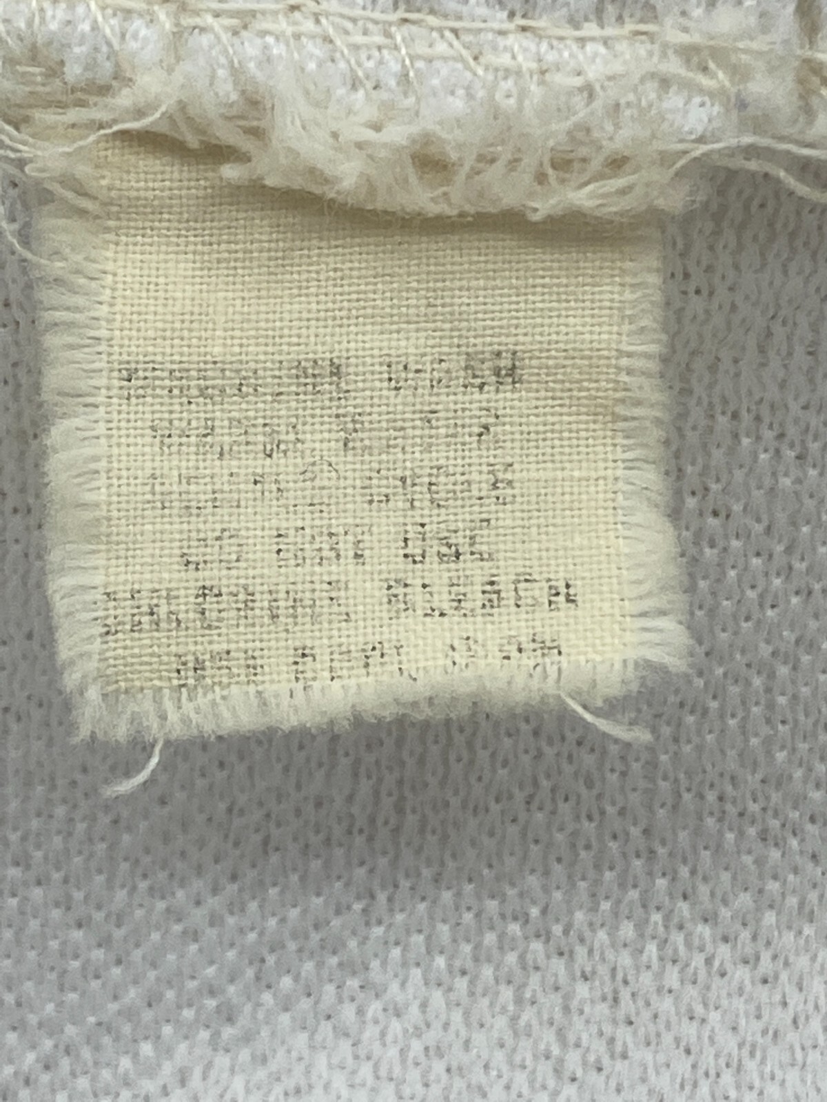 Vintage 1970s Double Knit Polyester Jacket Women Sz Large White Button Tie Close
