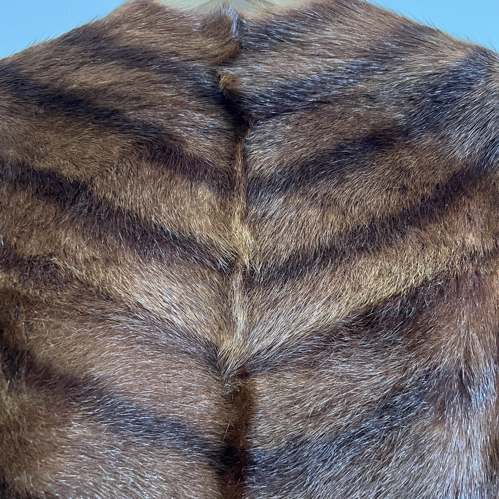 Vintage Lane Bryant Mink Stole Shoulder Wrap Coverlet One Size