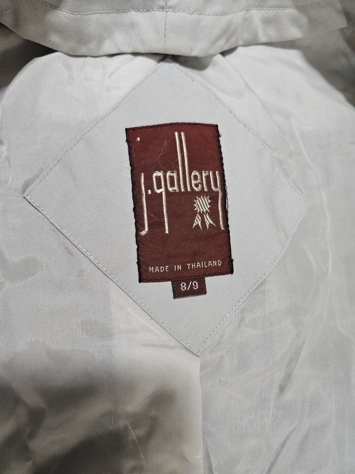 vintage J. Gallery trench coat, 80s 90s minimalist coat, slate blue belted…