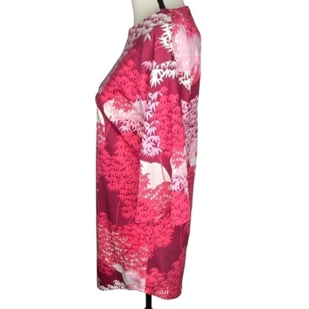 Vintage Tori Sport Tunic Dress Retro Honolulu Hawaiian Pinks White Size S