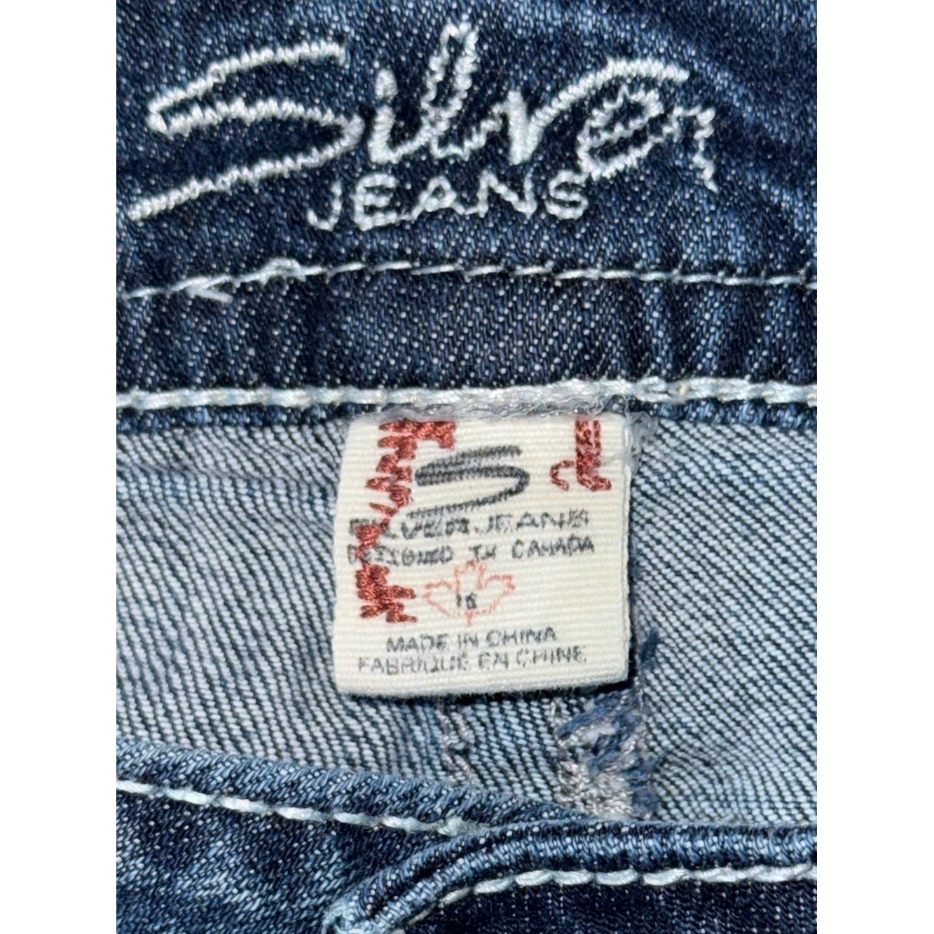 SILVER SUKI Bootcut Medium Wash Y2K Flare Jeans | Sz Tag Missing: Measures 36×28