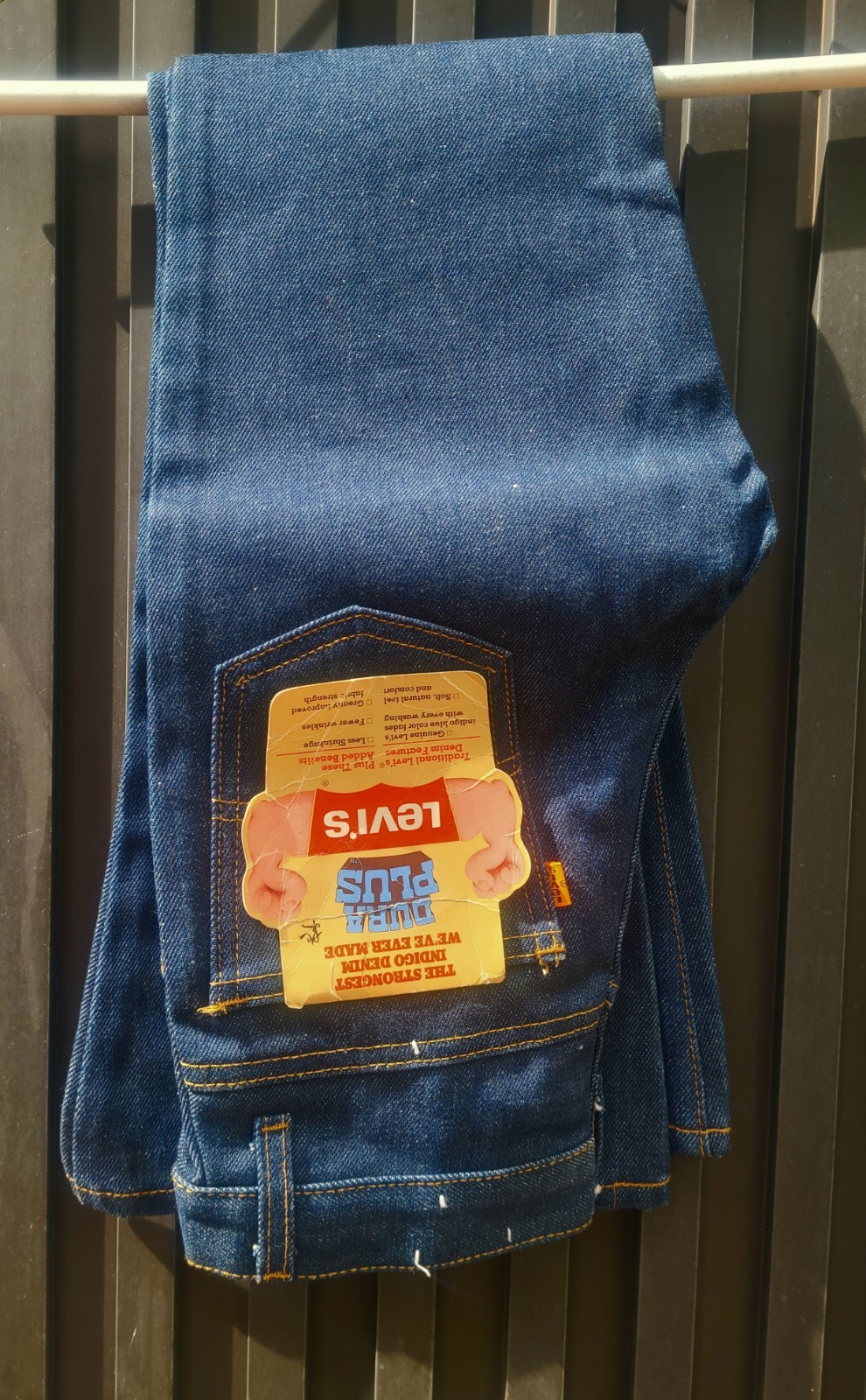 VTG Levi’s 551 14 Dura Plus W24 X 27L 10″ Big Bell Bottom Deadstock Orange Tab