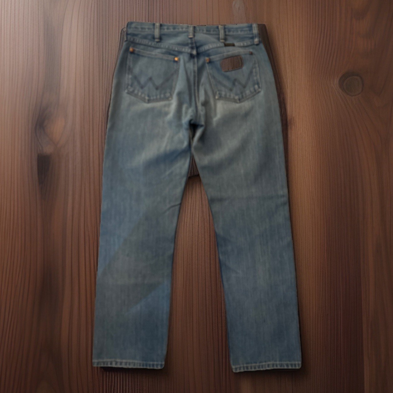 Vintage Wrangler 1970s Jeans USA Scovill Zipper Boho Patch Faded Hippie 29×29