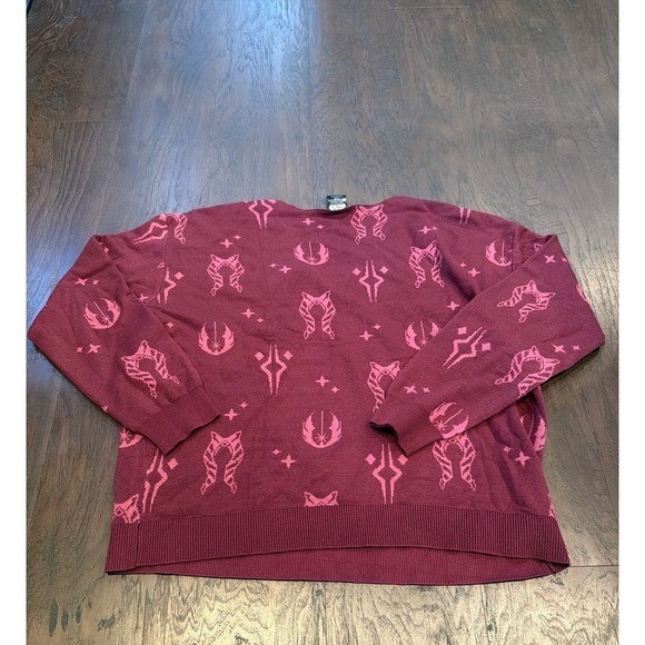 Her Universe Ahsoka Clone Wars Sweater Purple V Neck Knit Large
