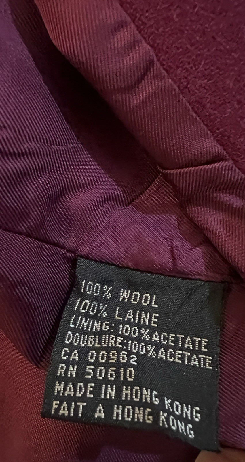 Vintage 80s Skirt Suit Stirling Cooper Size 6/7 Small 100% Wool Cranberry Red