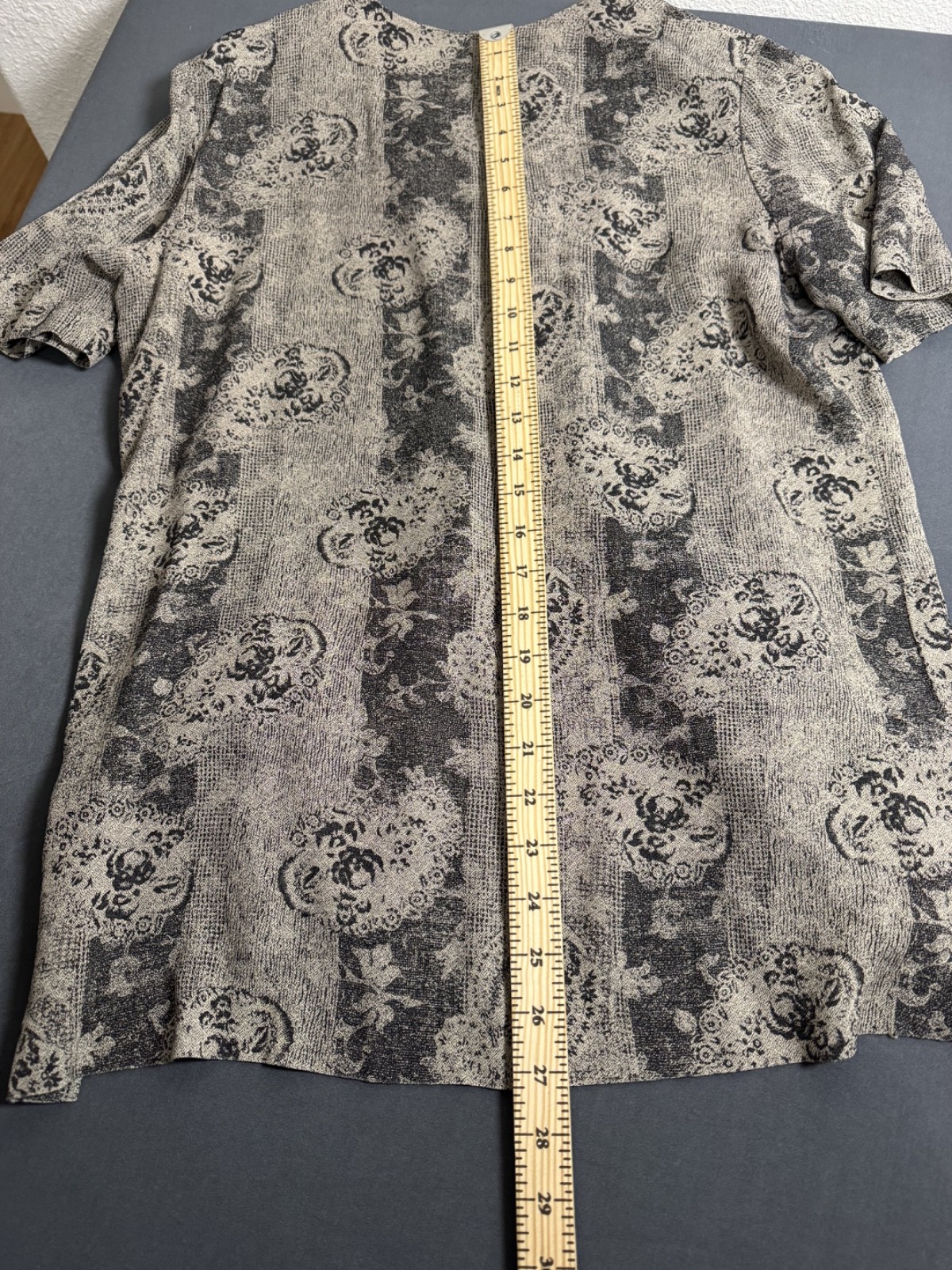 Vintage R&M Richards by Karen Kwong Jacquard Frog Closures 1980-1990 Retro Top