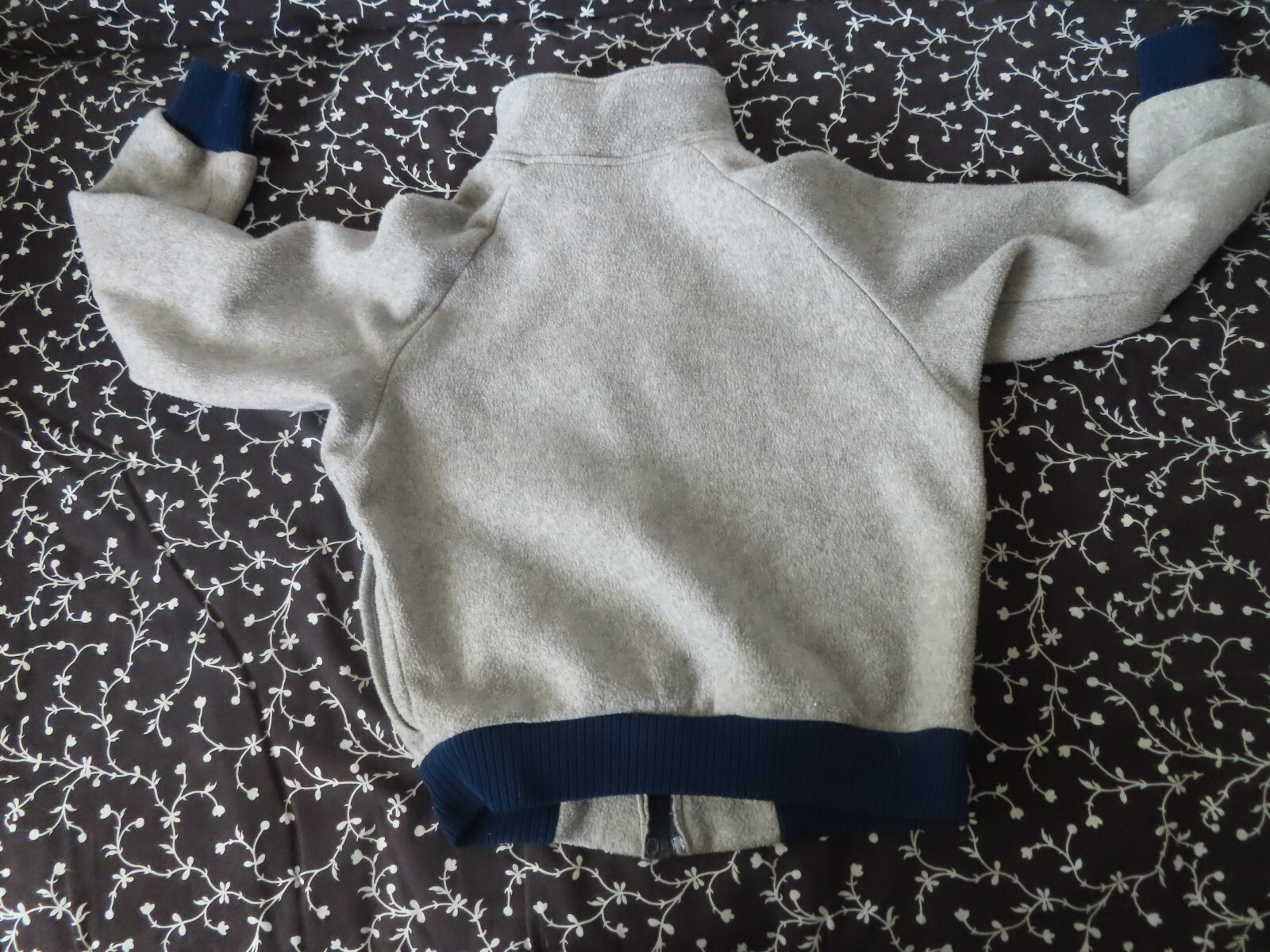 vintage 70s womens patagonia fleece full zip jacket sz 13/14