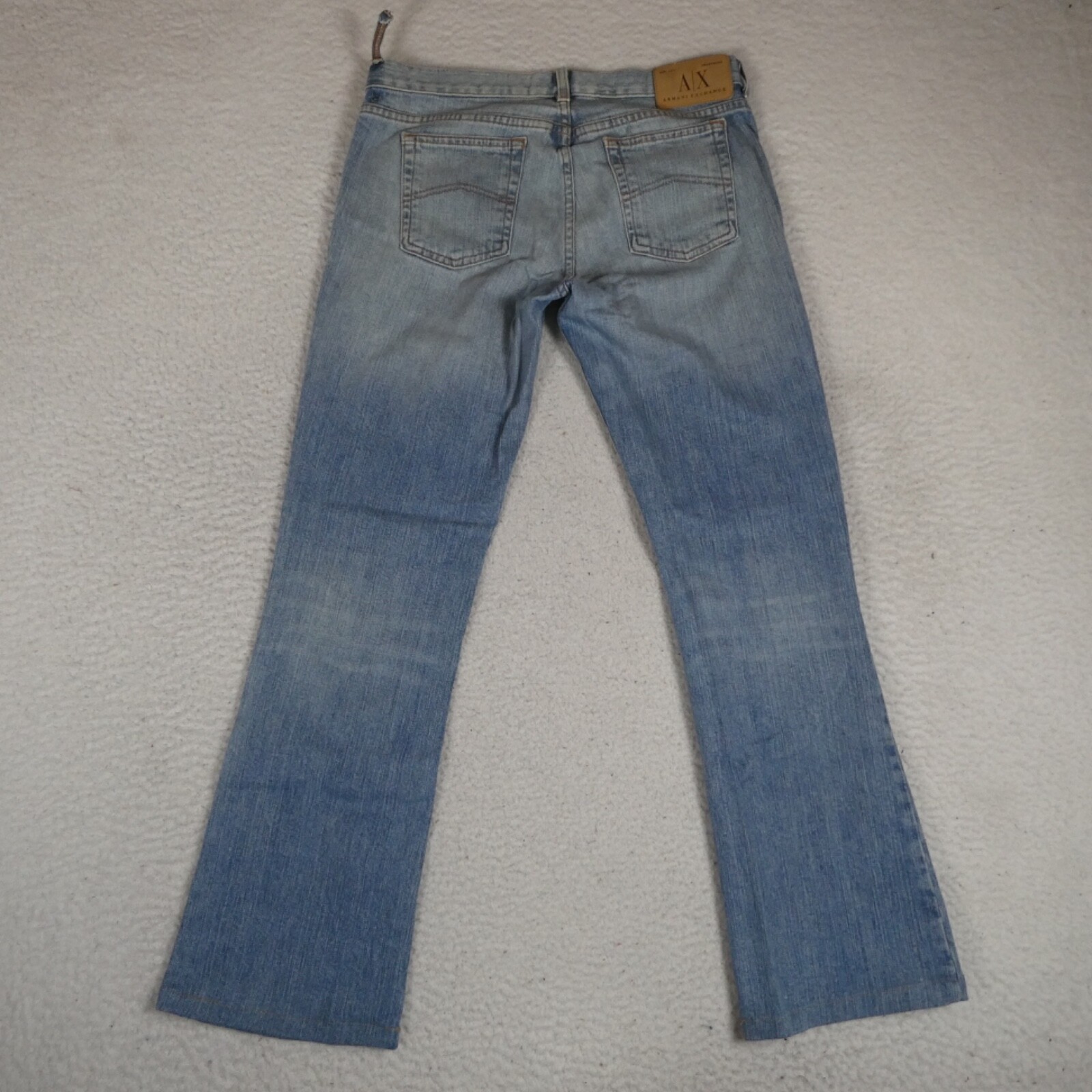 Vintage Armani Exchange Jeans Women Size 8R Light Blue Denim Wash Made in USA