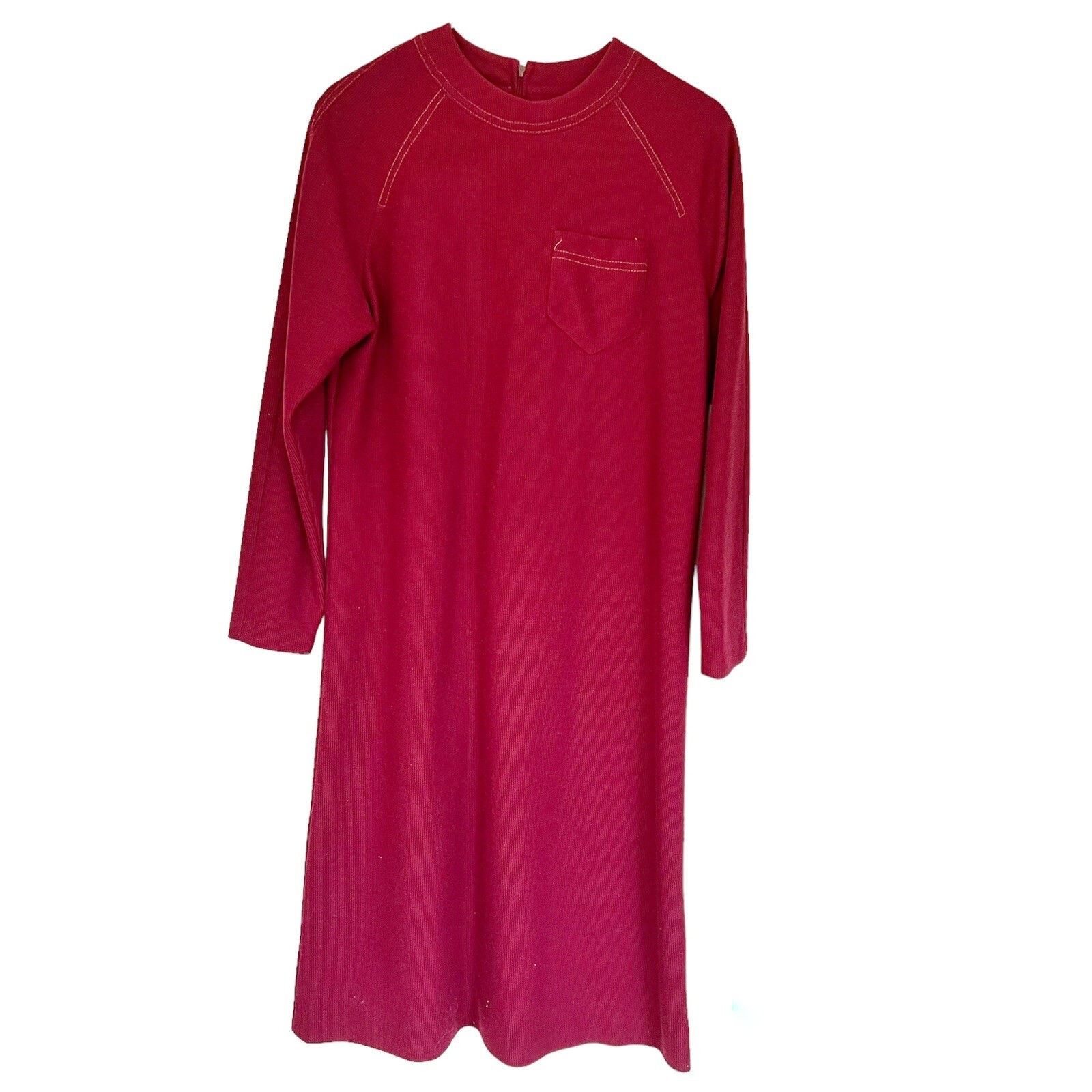 1990s Vintage Long Sleeve Shirt Dress Toni Petite Medium Below the Knee
