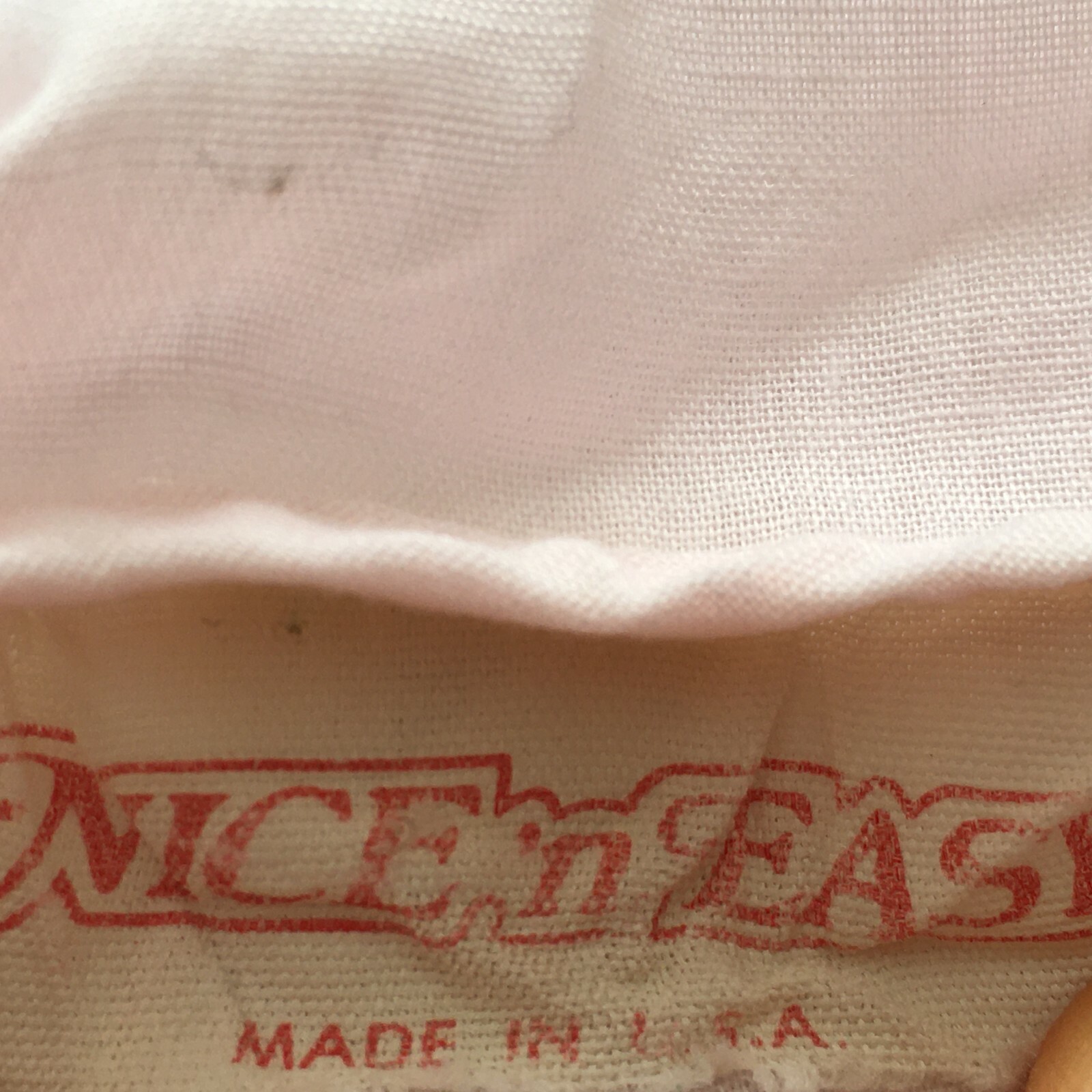 VTG Nice 'n Easy Pyjama PJ light pink size Medium M Embroidered
