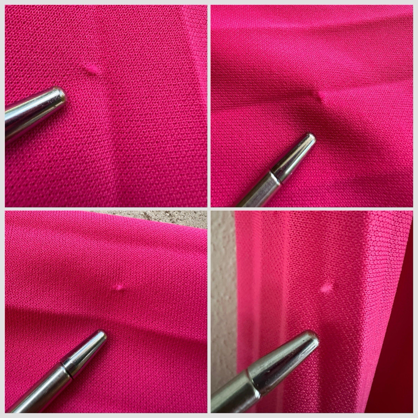 1970s Hot Pink Neon Knife Pleated Maxi Skirt Miss Shaheen Hawaii Resort S 6 VTG