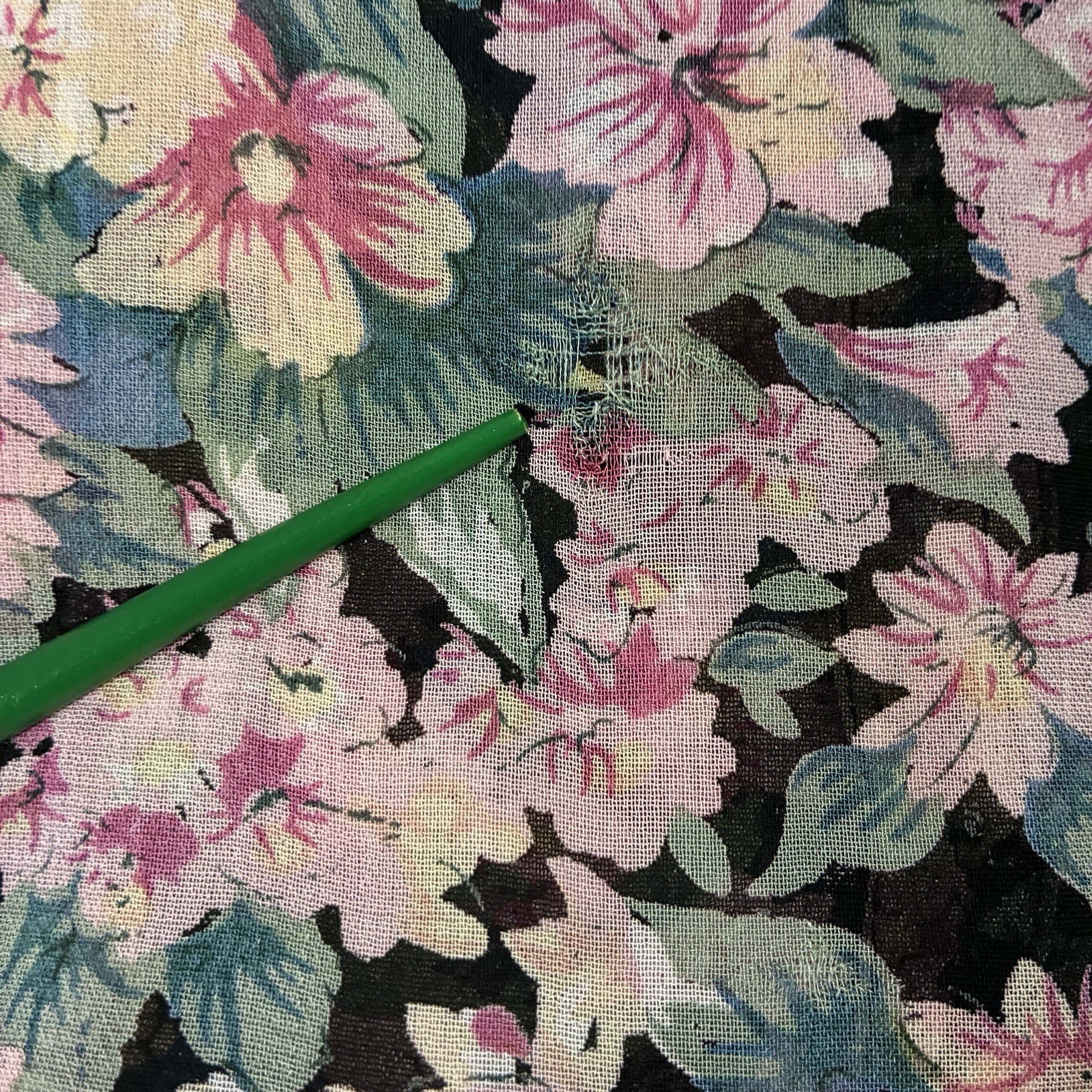 VTG 90s Nostalgia Sheer Floral Short Sleeve Button Up Maxi Dress Womens M Grunge