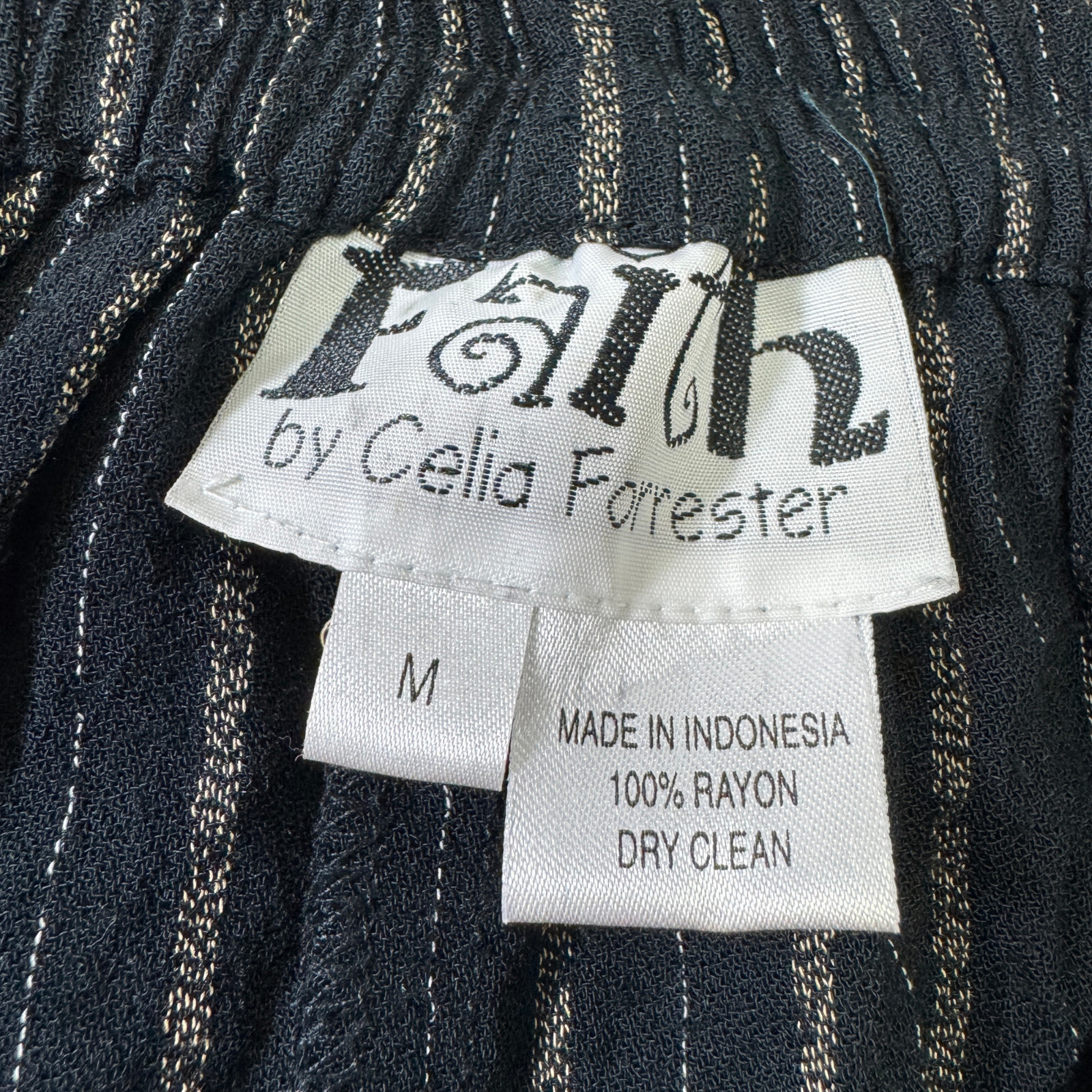 Faith by Celia Forrester Jacket & Pants Size XS & M Vintage 1990s Boho Hippy Art