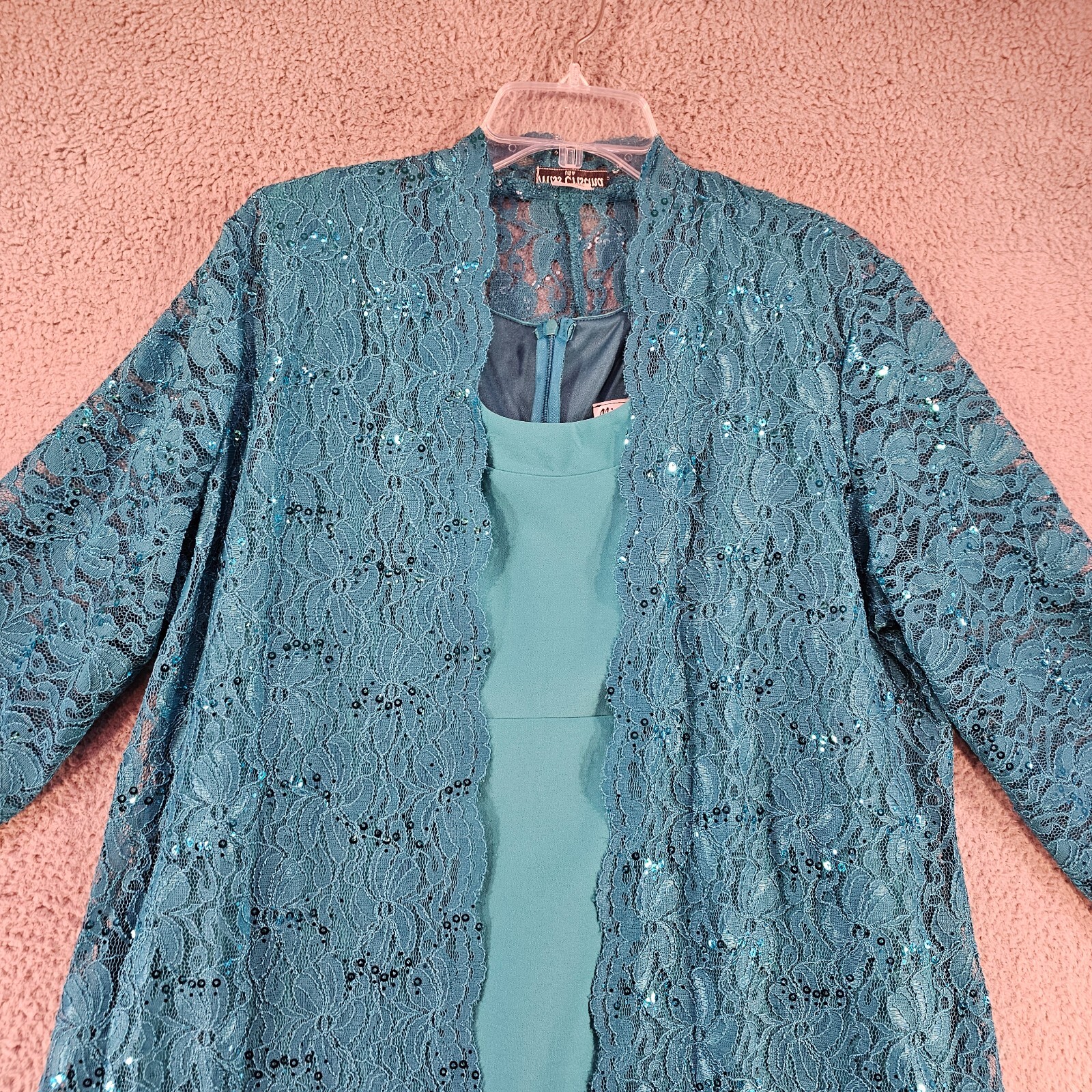 Miss Christina Dress Womens 3X Sleeveless Open Lace cardigan Vintage USA