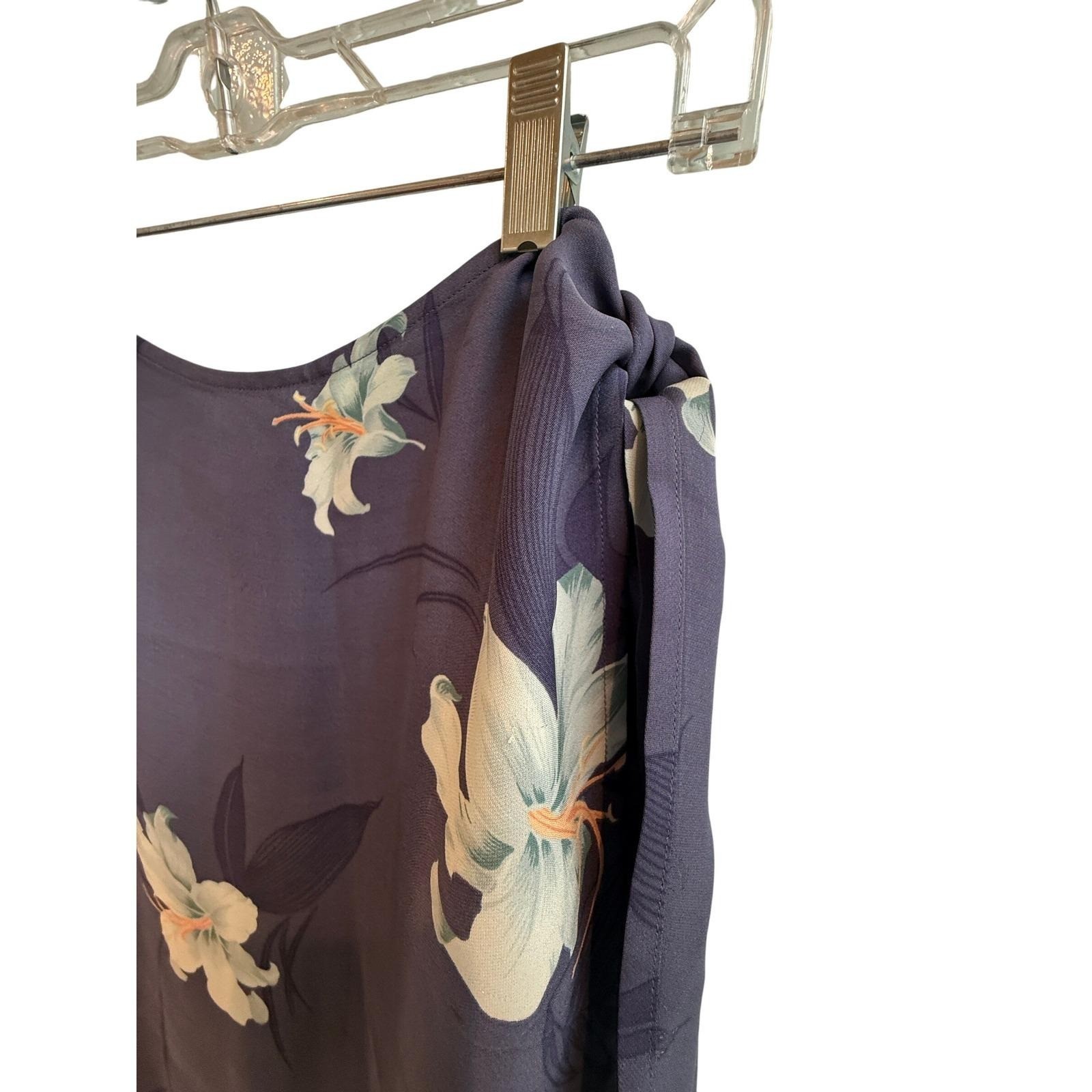 VTG Tommy Bahama 100% Silk Hibiscus Full Wrap S-XS Cruise Resort Beachy