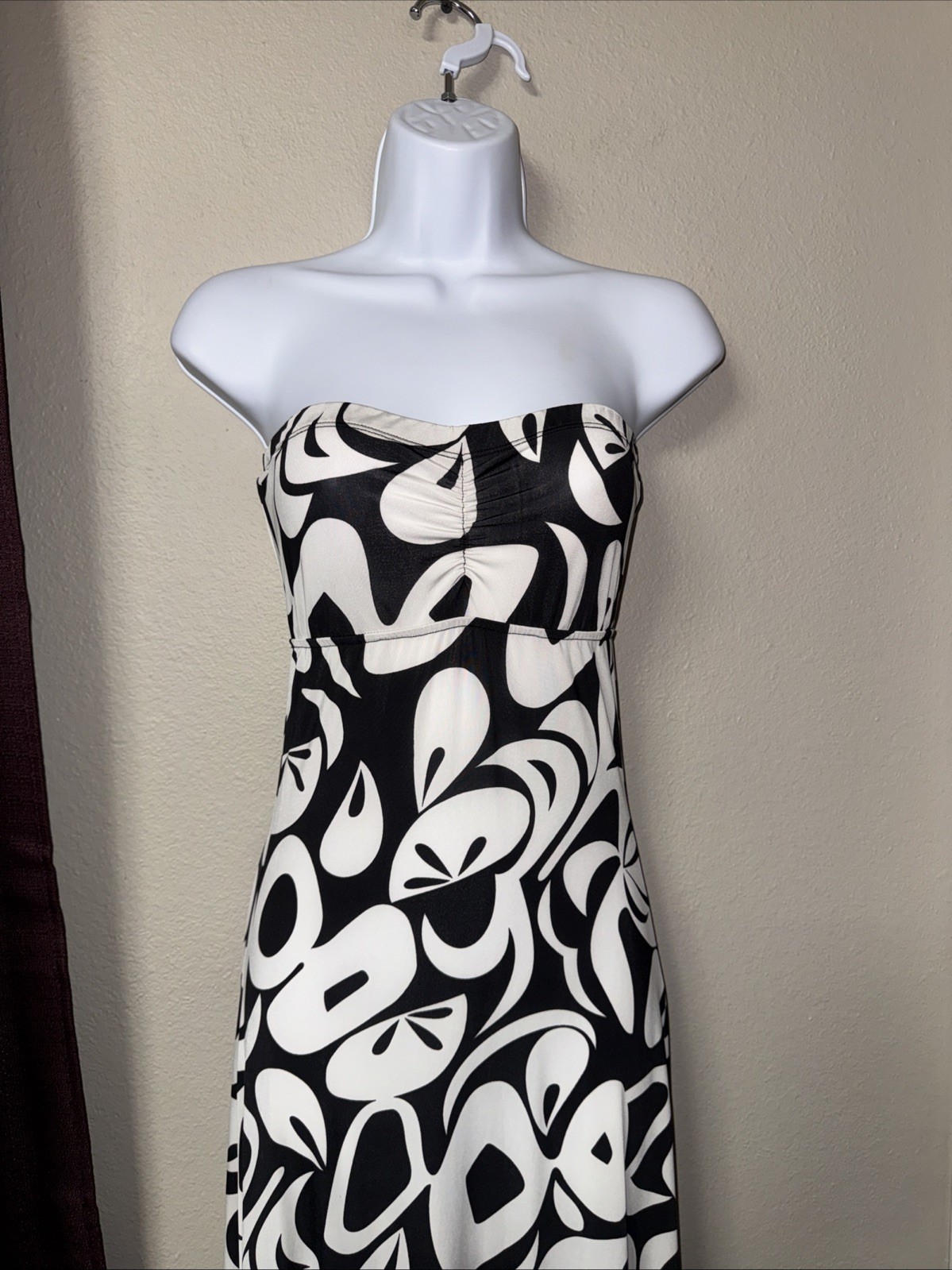 #873 Luly K Vintage Halter Maxi Dress Size Small