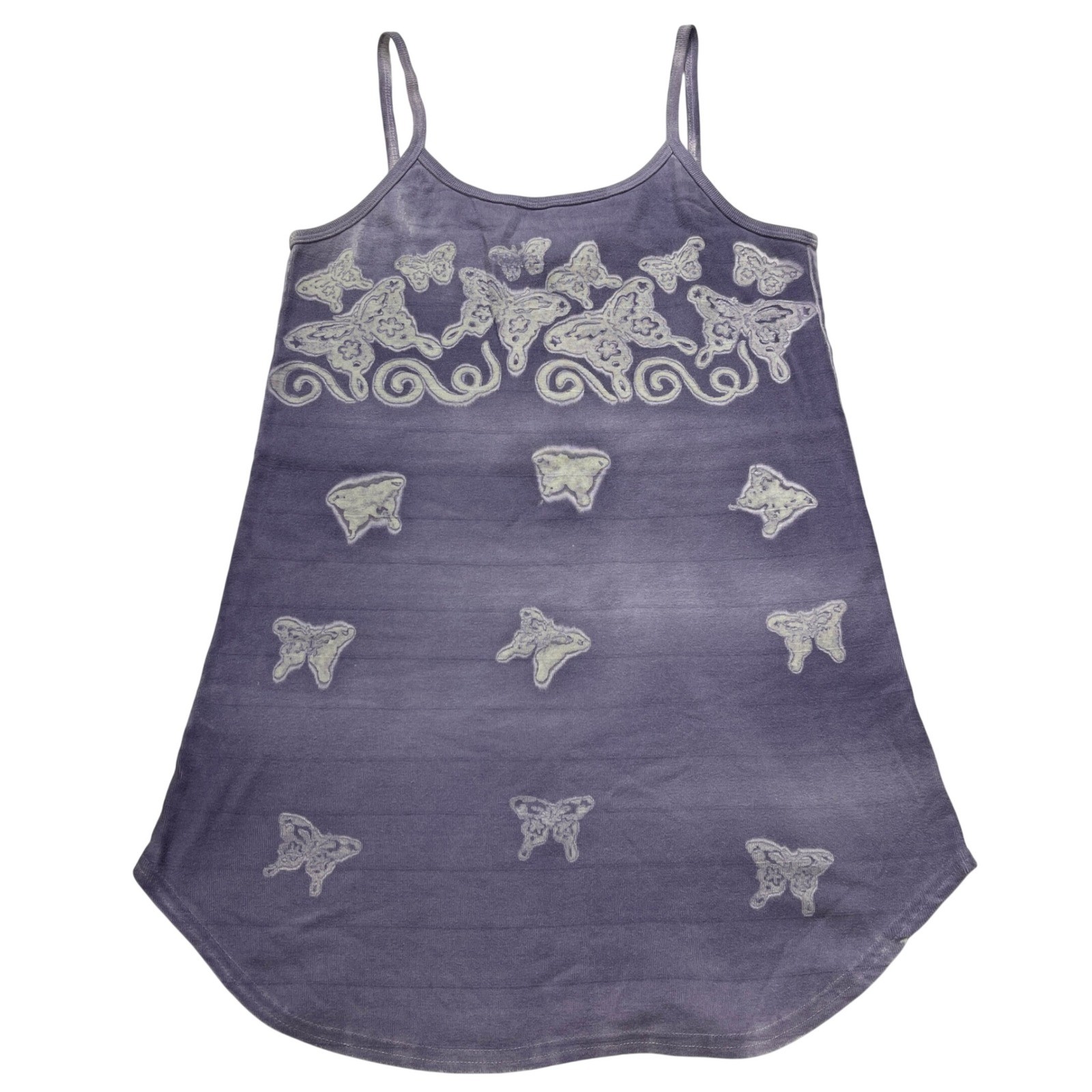 Xhilaration Mini Dress Large Purple Butterfly Y2K Fairy Grunge Vintage Tank Top