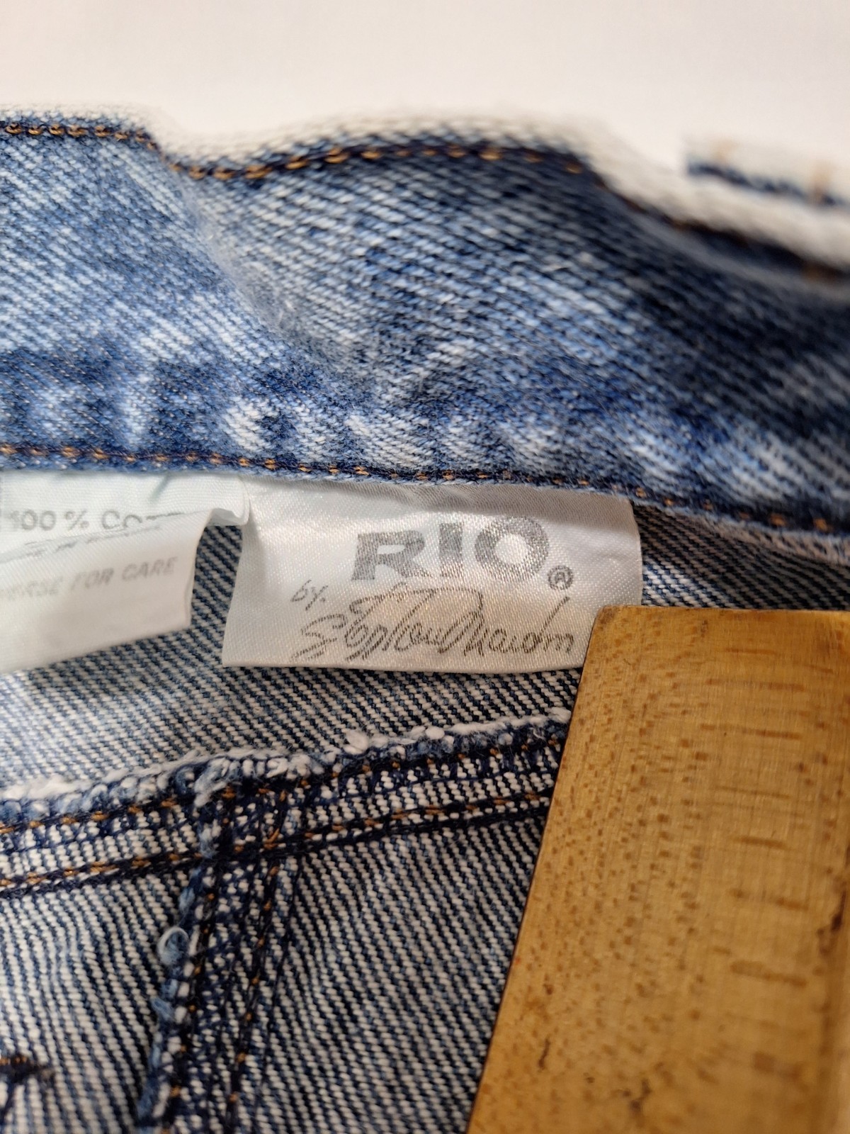 Rio by Stephen Mardon Skirt Sz 3/4 Acid Washed Vintage 80s/90s High Waist