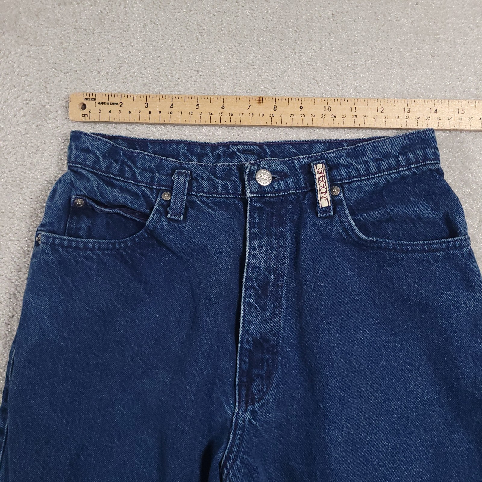 Vintage Sasson Jeans Blue High Waist Tapered Leg Women’s 11/12 28X29 USA Made