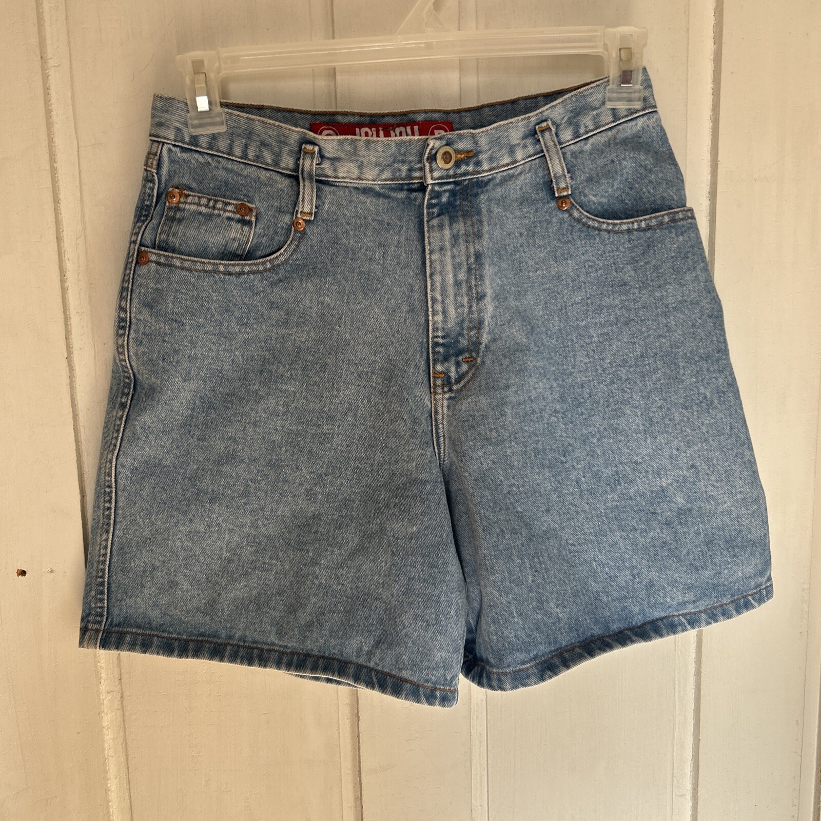 Vintage JOU JOU 90s BLUE JEANS DENIM SHORTS HI-WAIST CUTE!! Mom￼ Jean 11/12