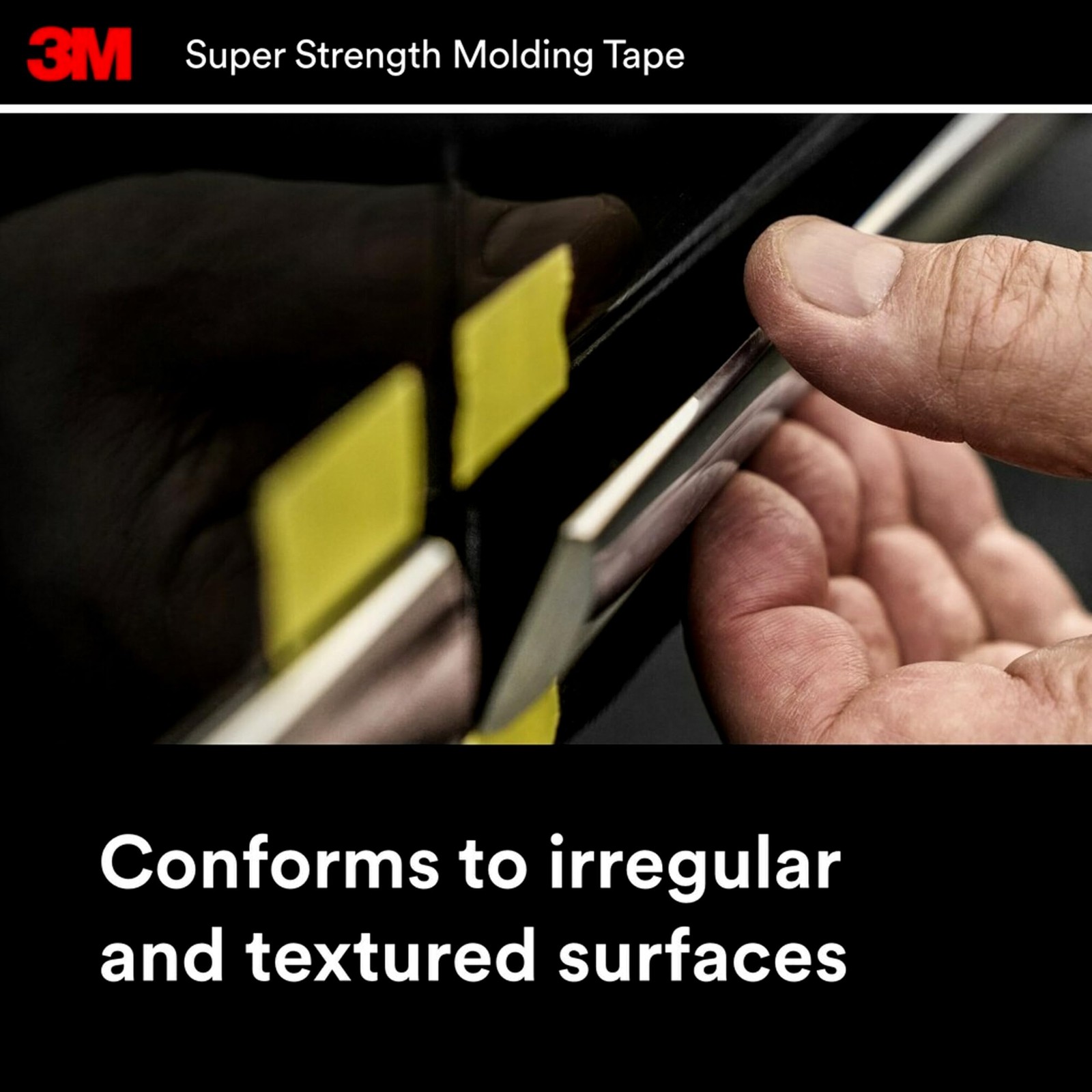 3M Super Strength Molding Tape 03616 7/8in x 15ft Heavy Duty Double-Sided Automo