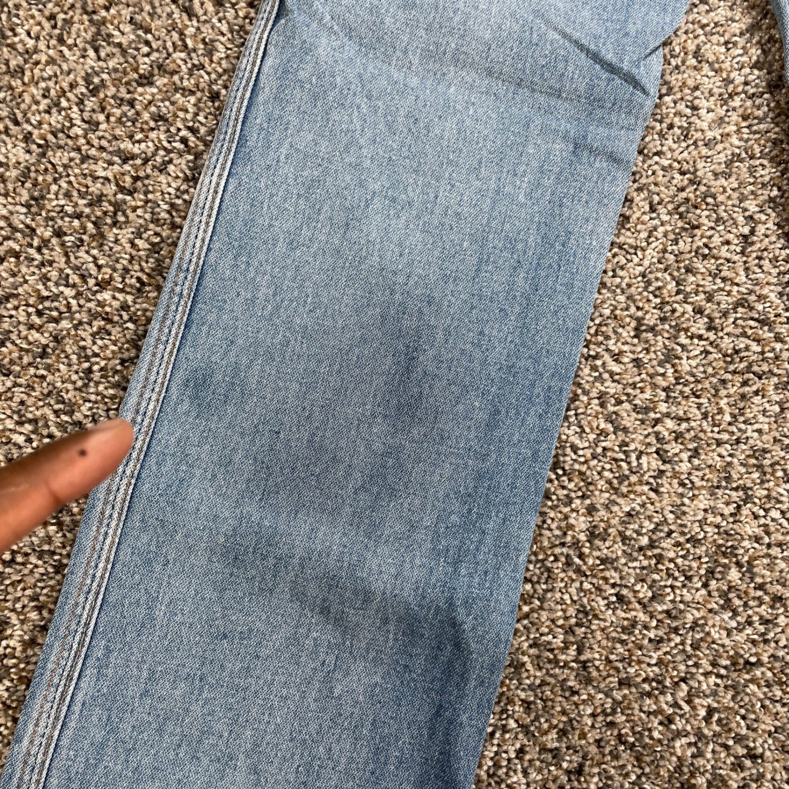 Vintage Wrangler Women 25×32 Jeans USA Made Light Wash High Rise Straight Leg