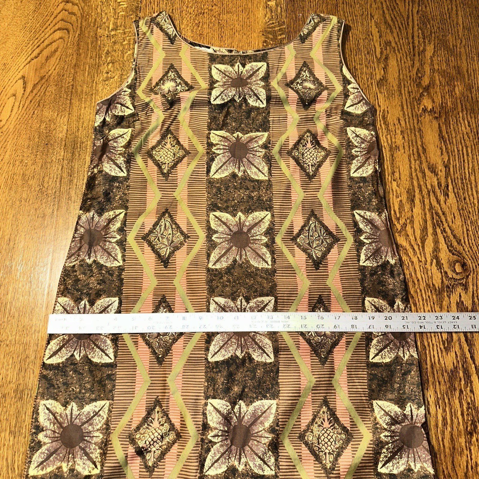1940s Liberty House Waikiki ViBrake Hawaiian Dress Talon Zipper Tiki Barkcloth