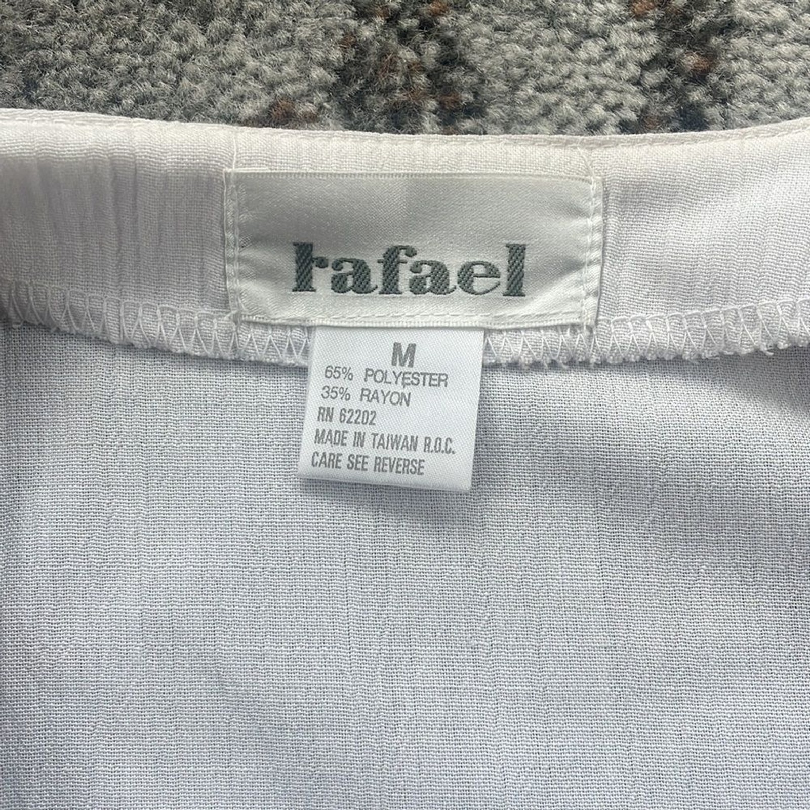 Rafael Vintage Nautical 3/4 Sleeve Top White Medium