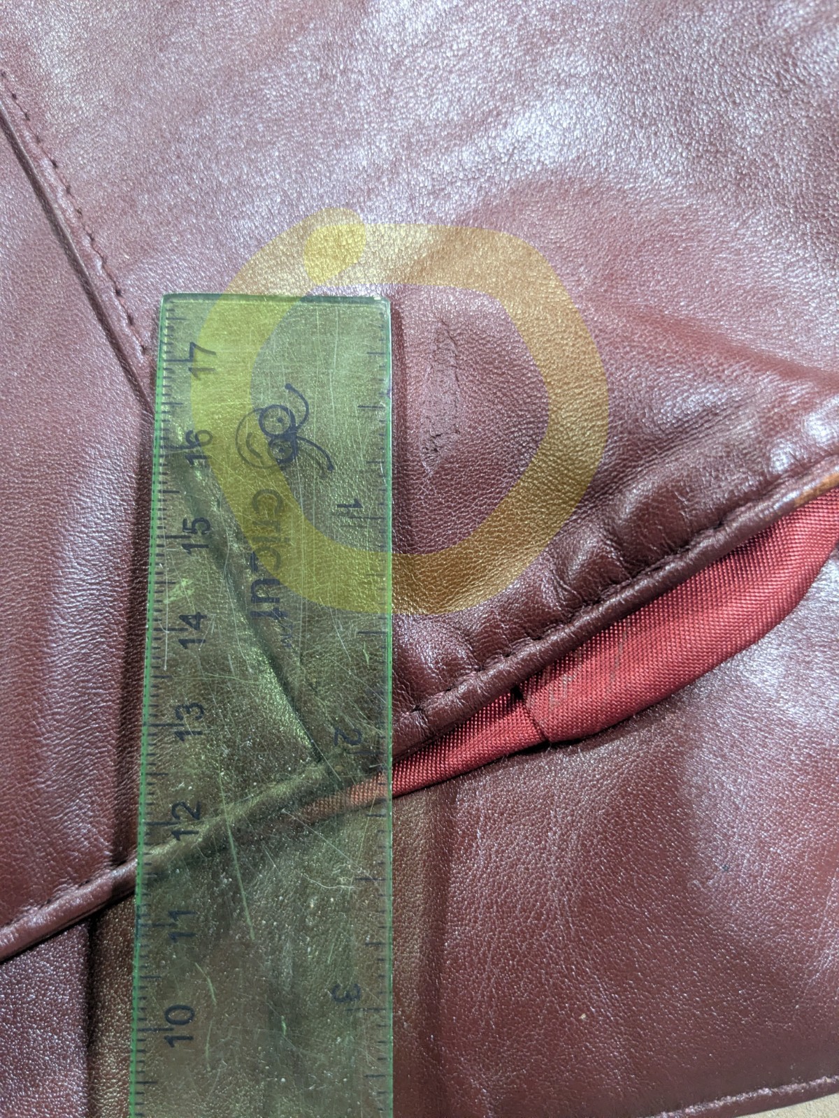 ETIENNE AIGNER Vintage 70’a Leather Vest Size 14 Oxblood Red With Hanger- READ