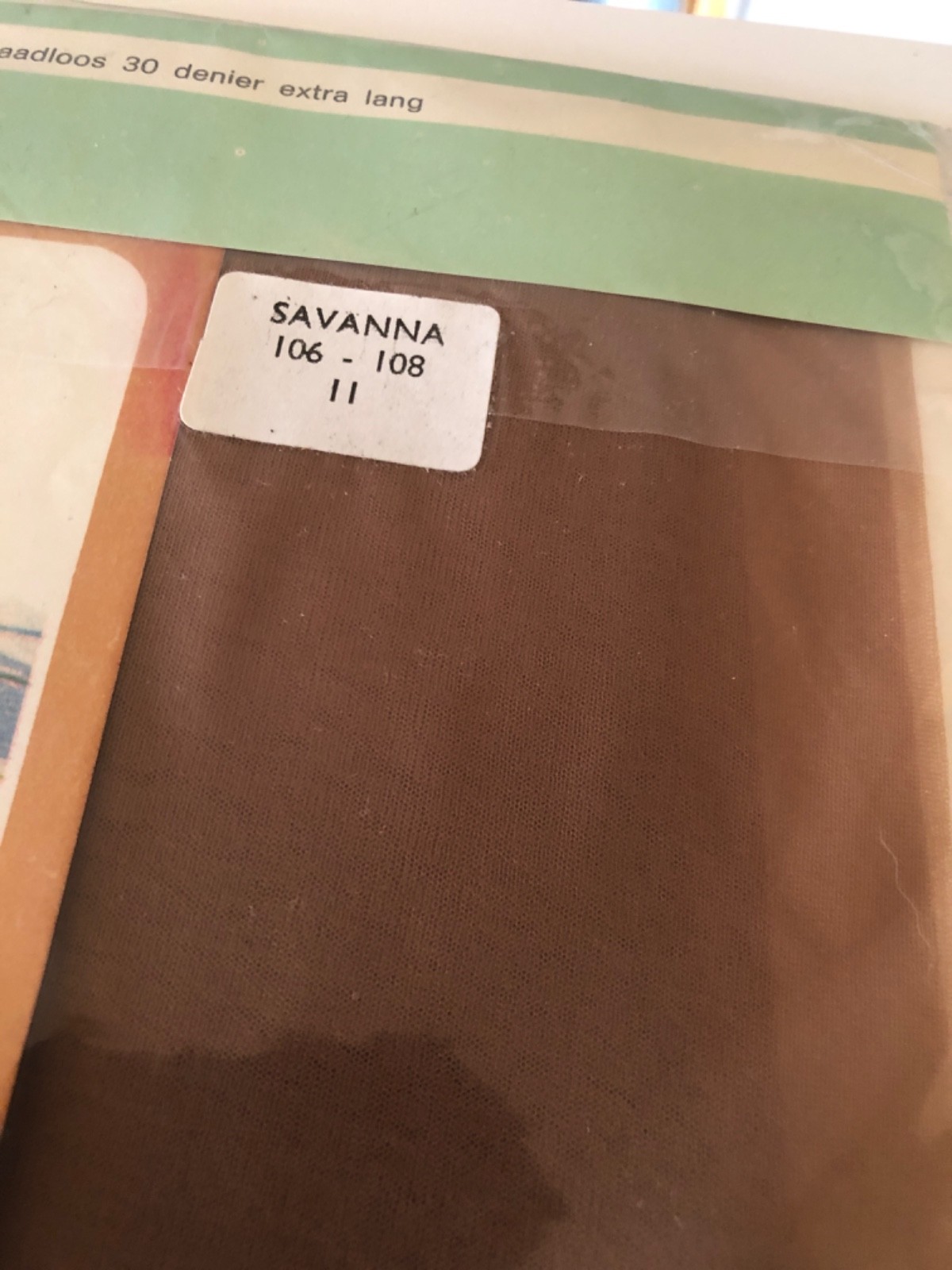 Rare Vtg Setter Set Nylon Stockings 11 Extra Long Netherlands Dutch Naadloos