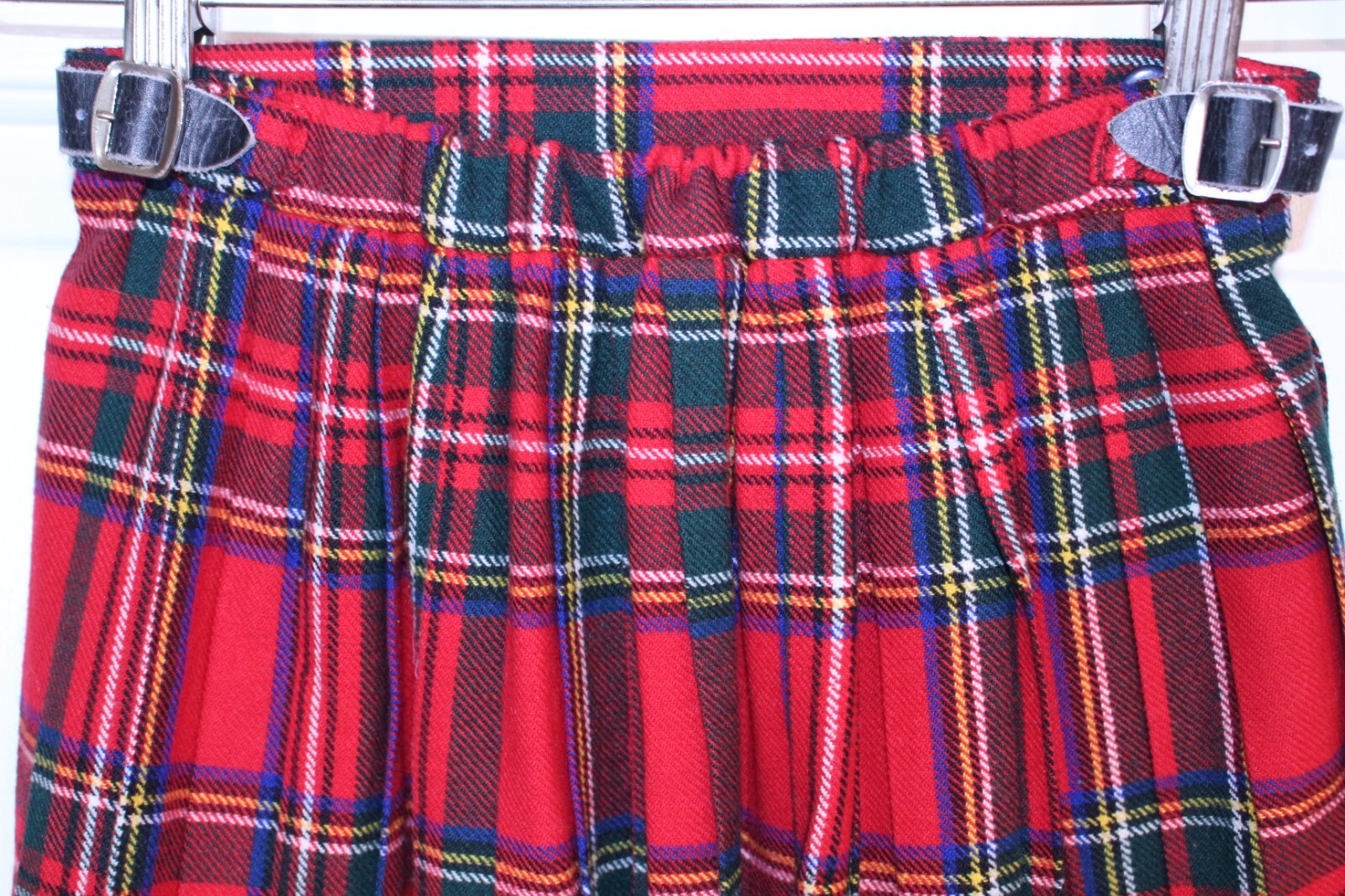 Vintage Women’s Acrilan Monsanto Tartan Plaid Skirt Waist 27″ – Exc Cond