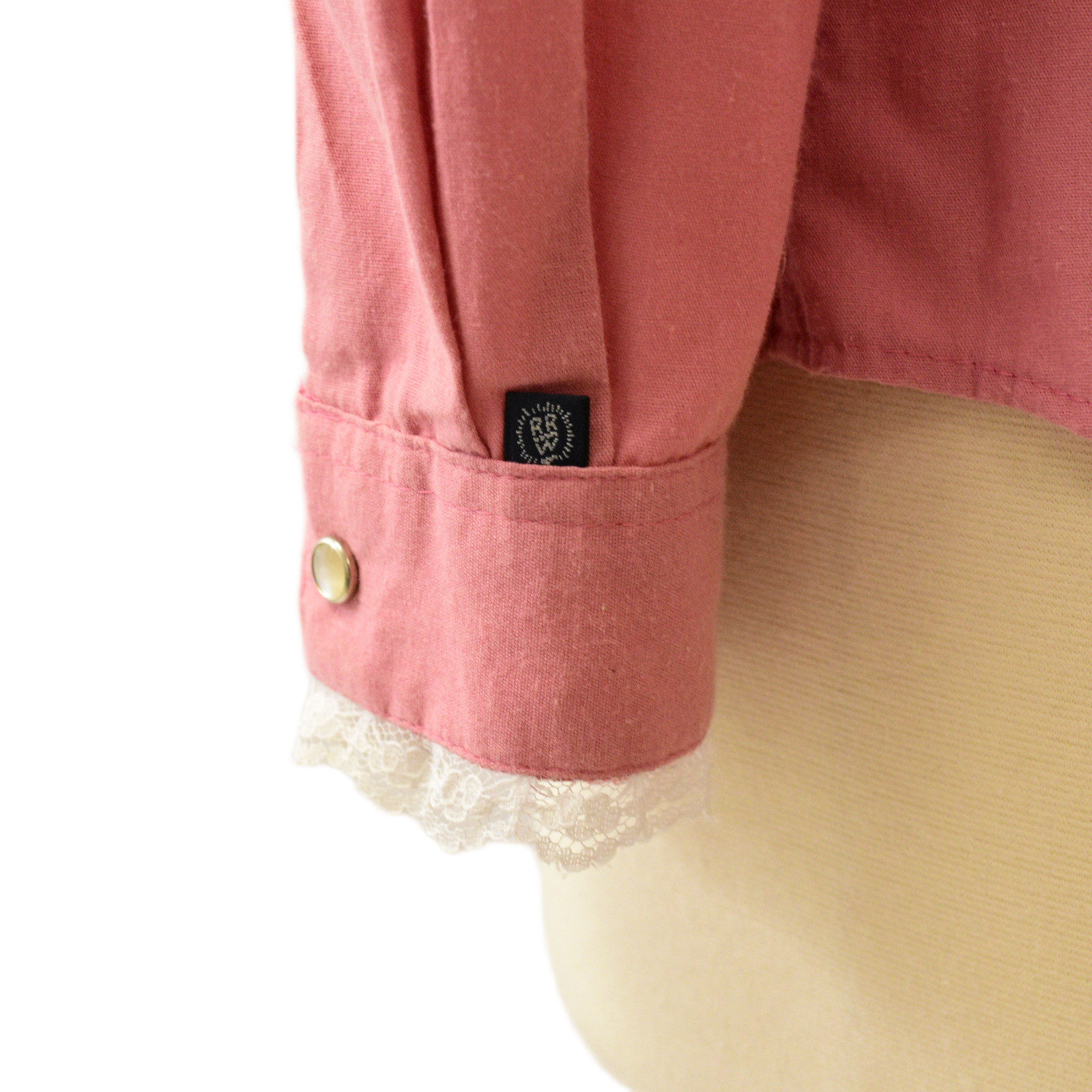 80s Rockmount Ranch Wear „Crystal Palace” Pink Western Top Womens S