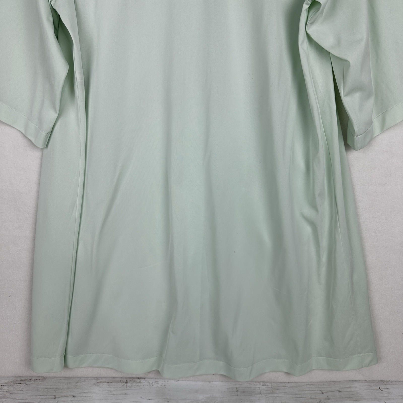 Vintage Shadowline PJ Top Bed Jacket Aqua Nylon Lace Medium Youth Buttons Pocket