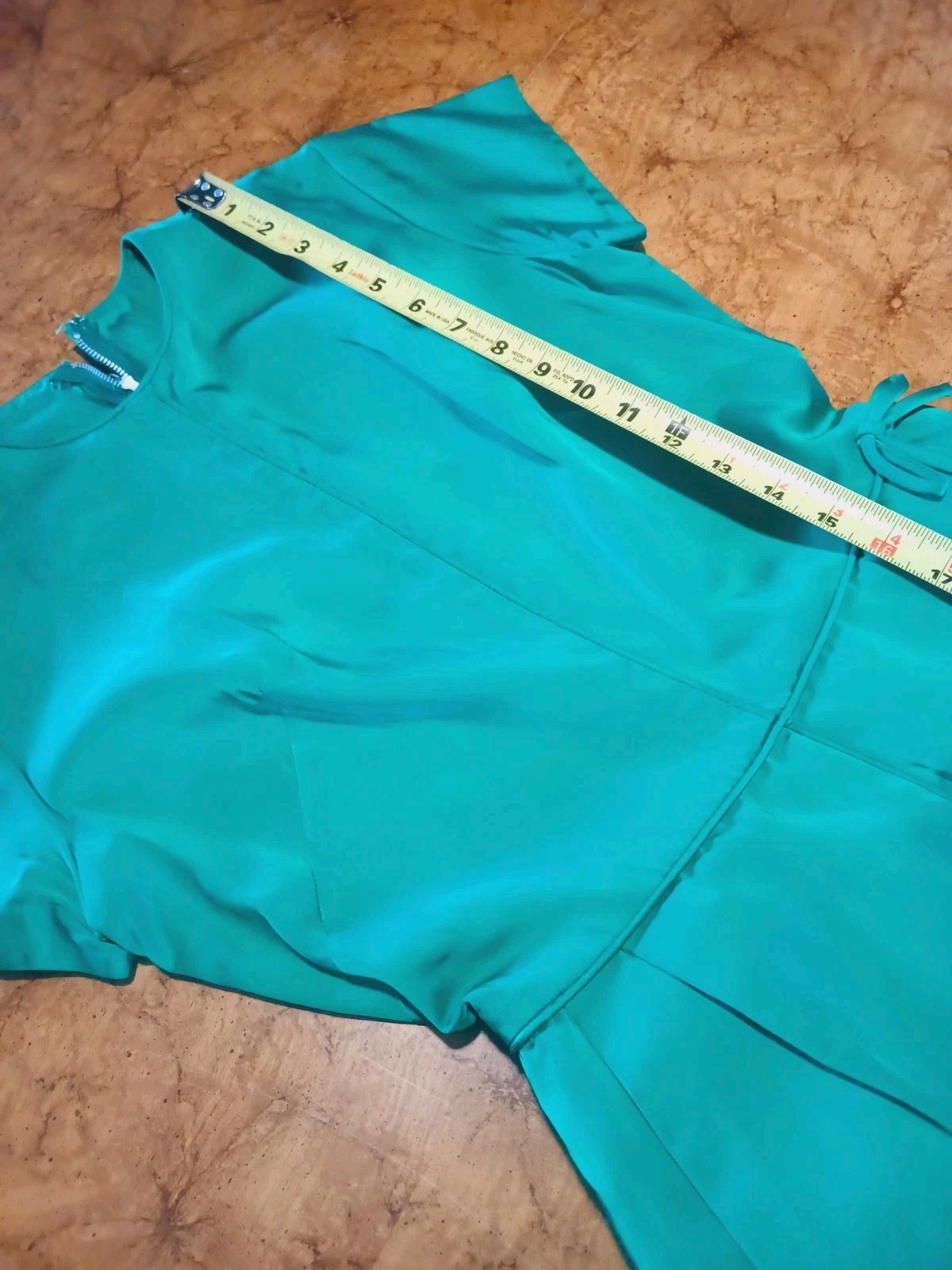 VTG Mid-century 40s 50s 60s Emerald Green Satin Cocktail Party Dress M Crinoline