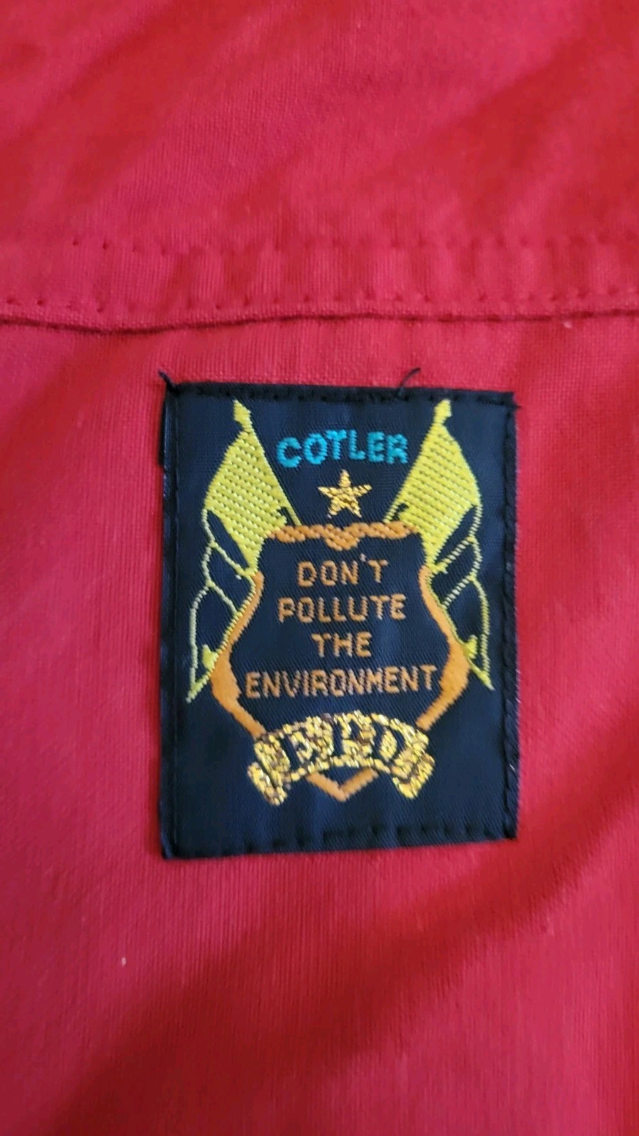 Vintage 1992 Cotler Wilderness Reserve Red Overalls Womens NOS 90s Workwear