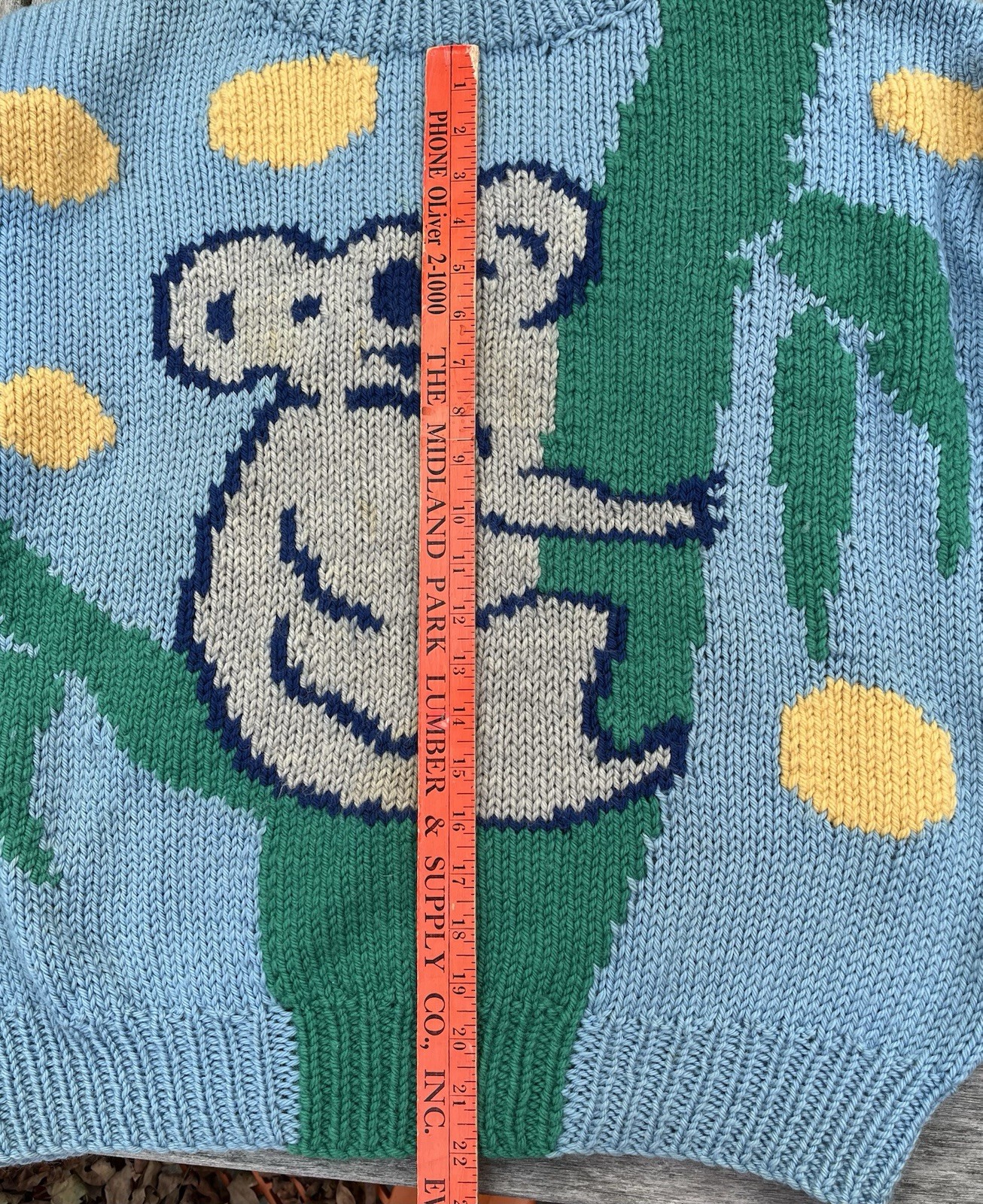 Early 1980s Jenny Kee Blinky Koala Jumper Flamingo Park Australia-Princess Diana