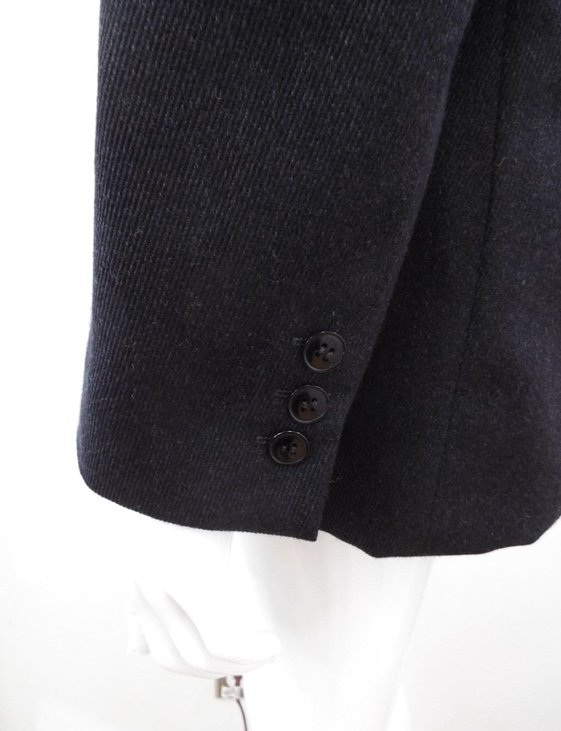 Vintage Giorgio Armani Charcoal Gray Wool Blazer Suit Jacket Italy Size 42