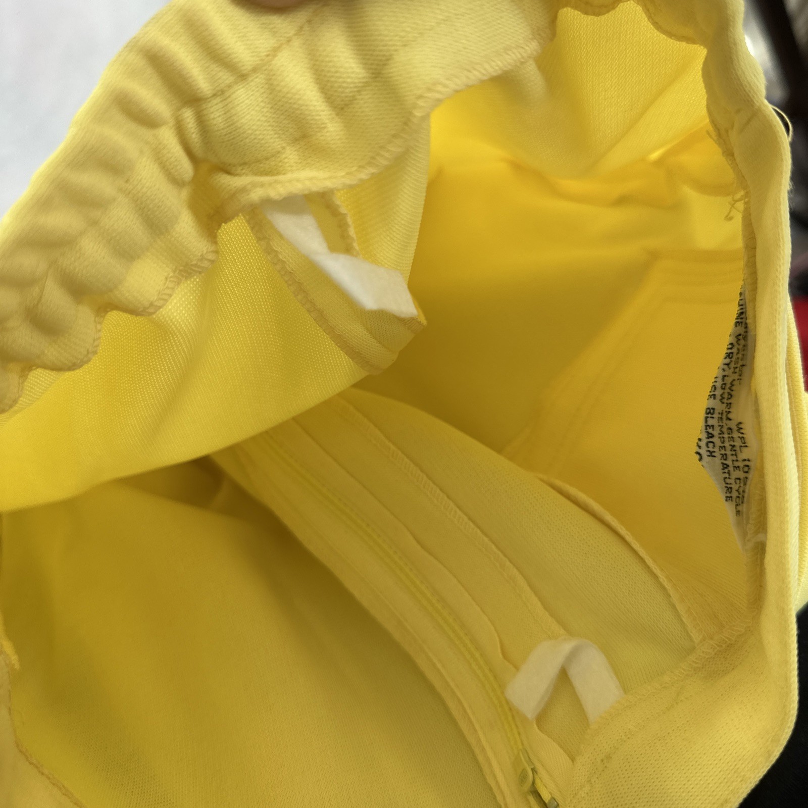 Rare 70’s XXS High-Waist Bell Bottom Pants Yellow Button Zip 22″Waist 30″Inseam